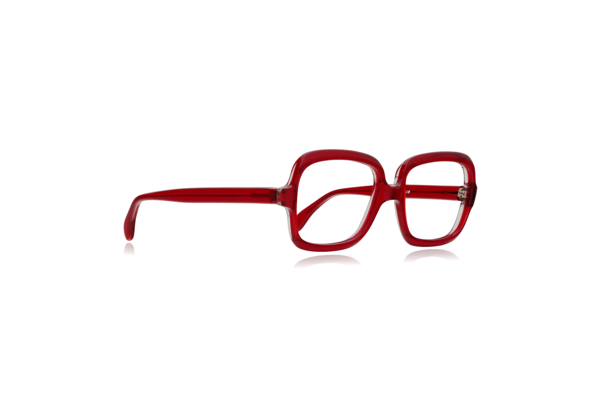 Peep Eyewear, Vintage Glasses, Red Crystal Acetate