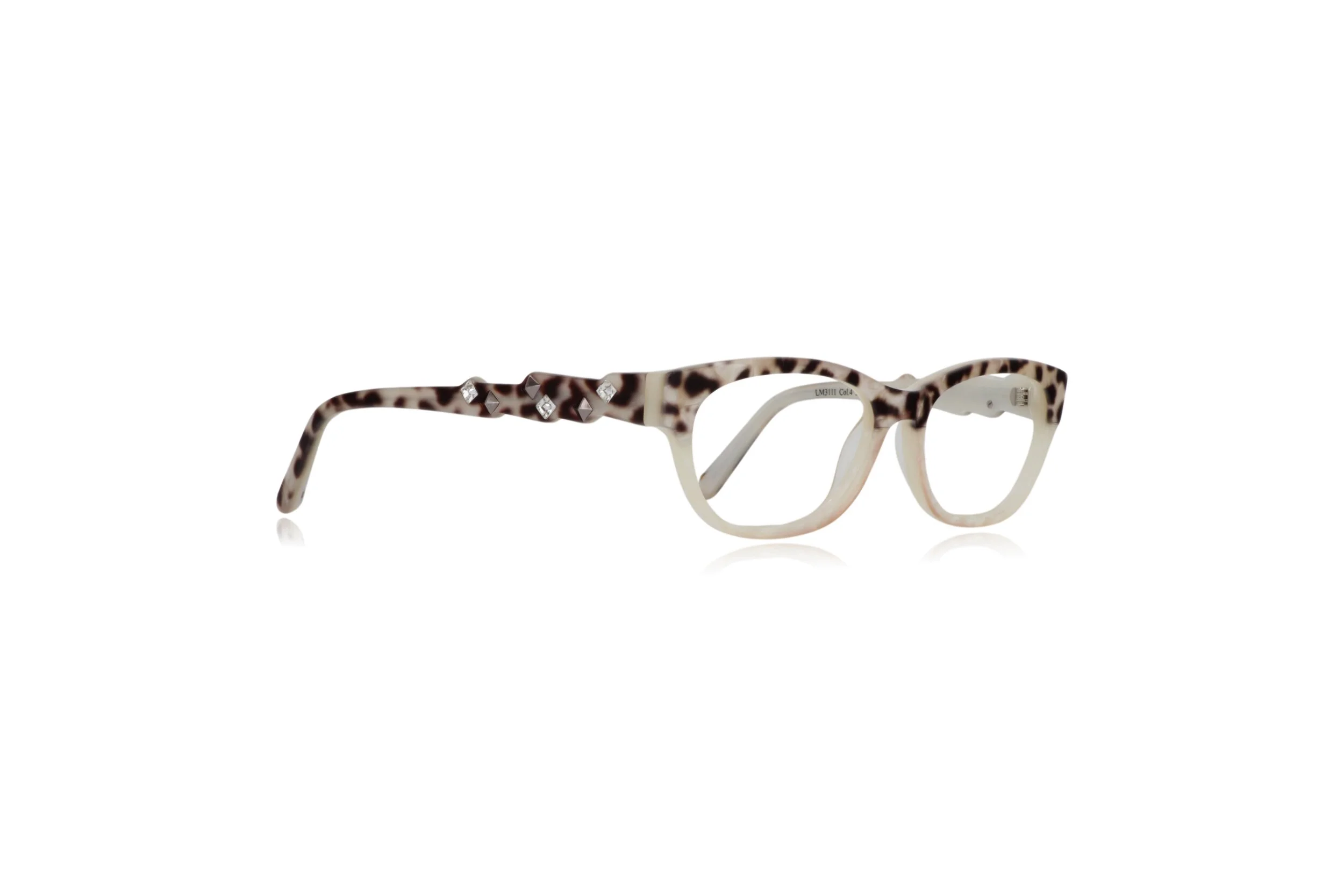 Peep Eyewear, La Matta LM 3111 Col 4 52.17 - 140, Cream, Leopard Print, Cat Eye,