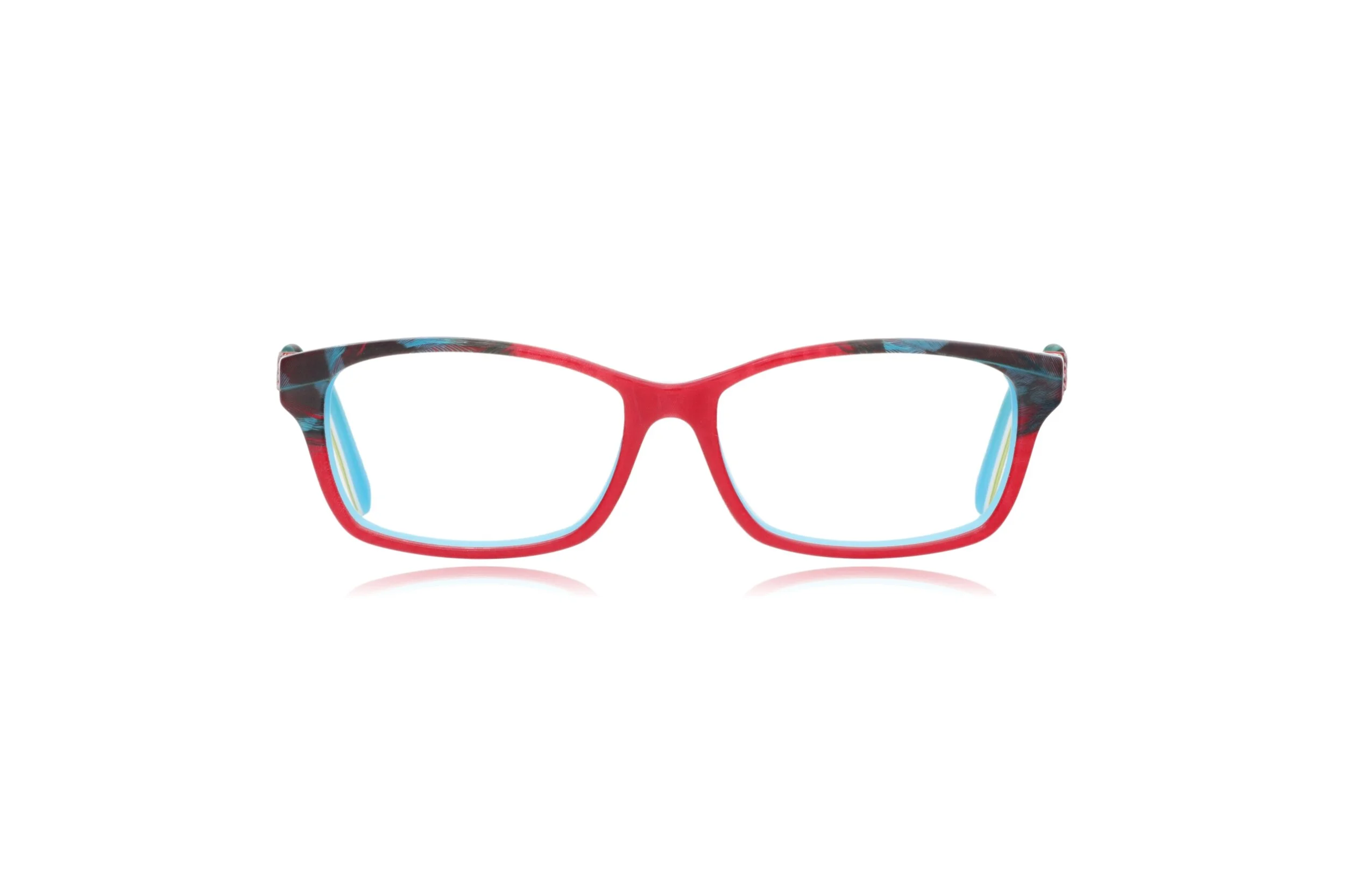 Peep Eyewear, Coco Song Be Me, CV121 Red, Blue, Feather, 
