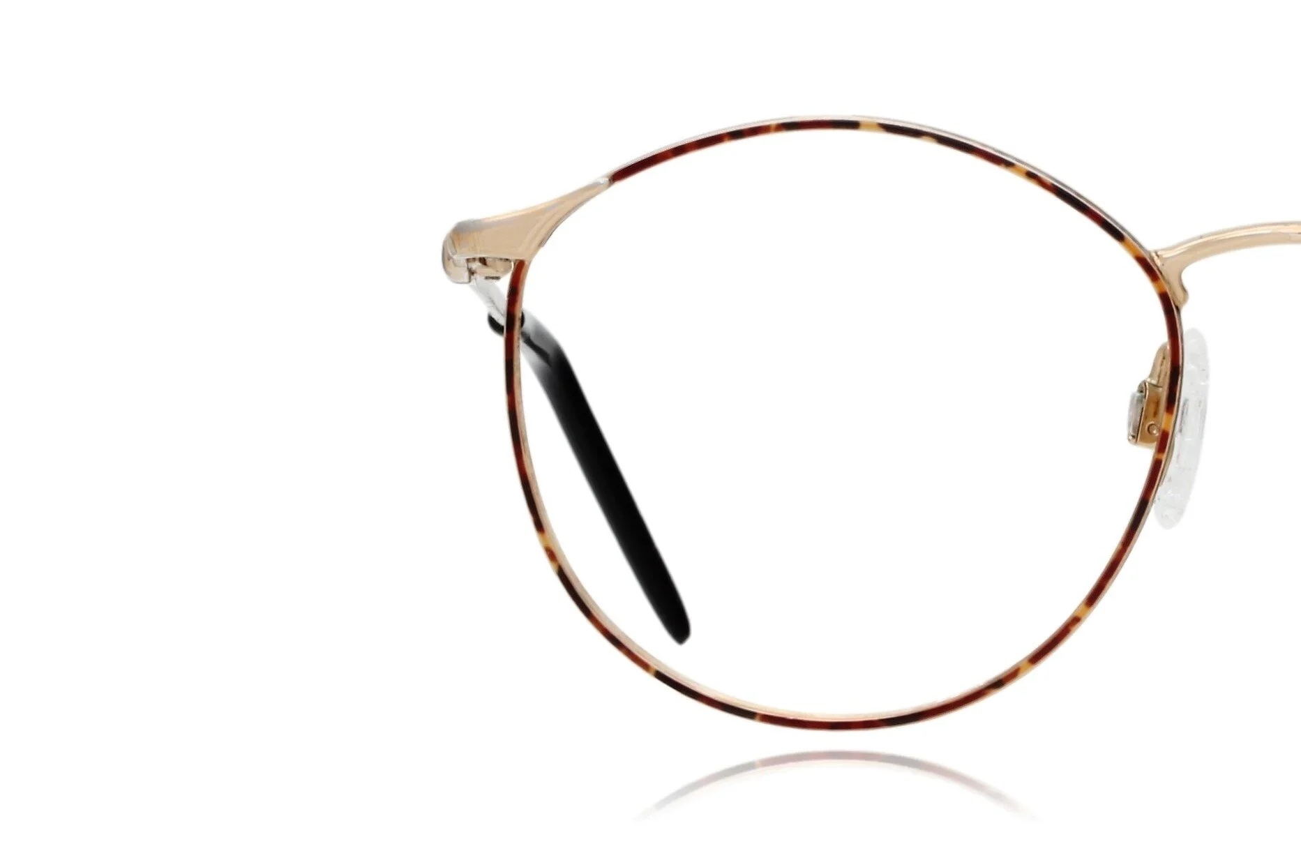 Peep Eyewear, Vintage Glasses, Georgio Armani 132, Round Gold
