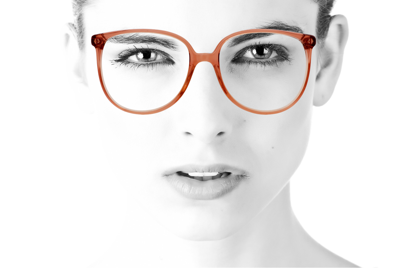 Peep Eyewear, Vintage Glasses, 80s, Oversized Acetate, Blush, 