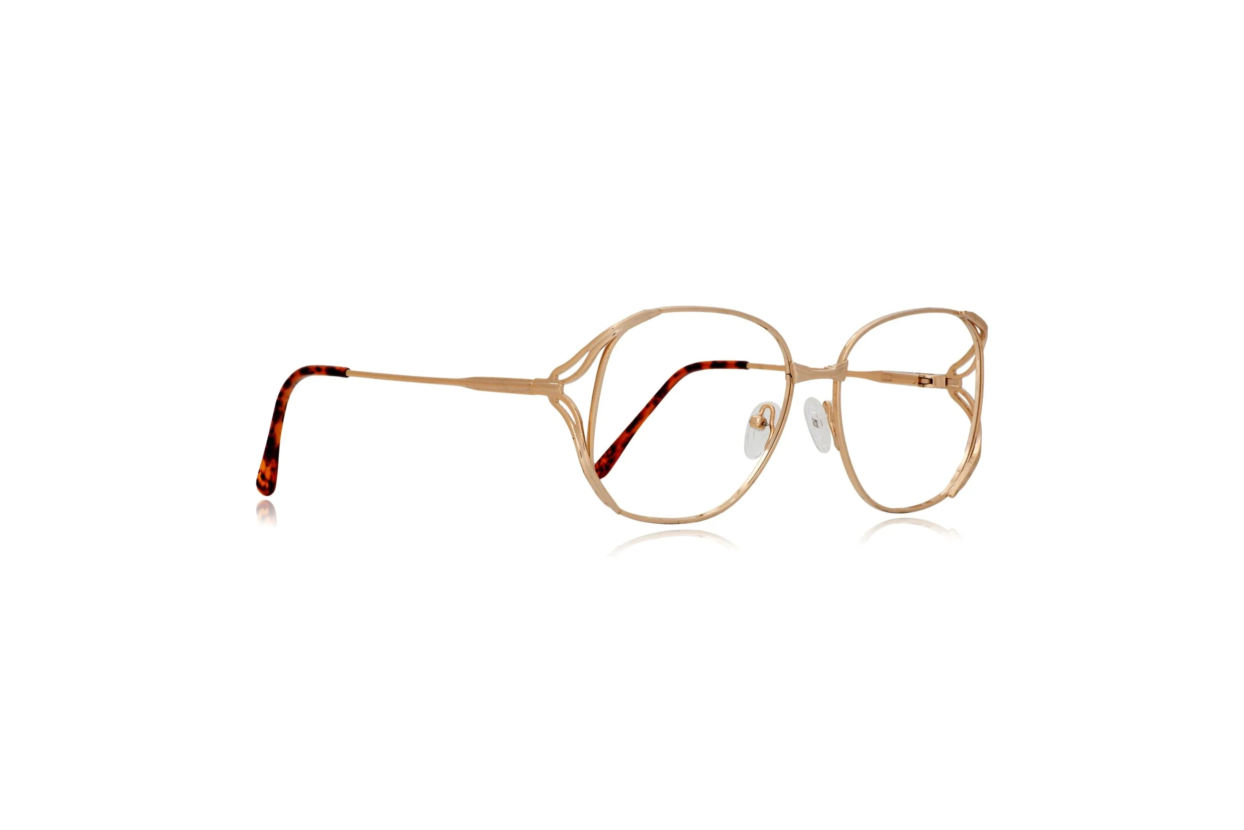 Peep Eyewear, Vintage Glasses, Saturn 11, Gold Oversized, Gold, 