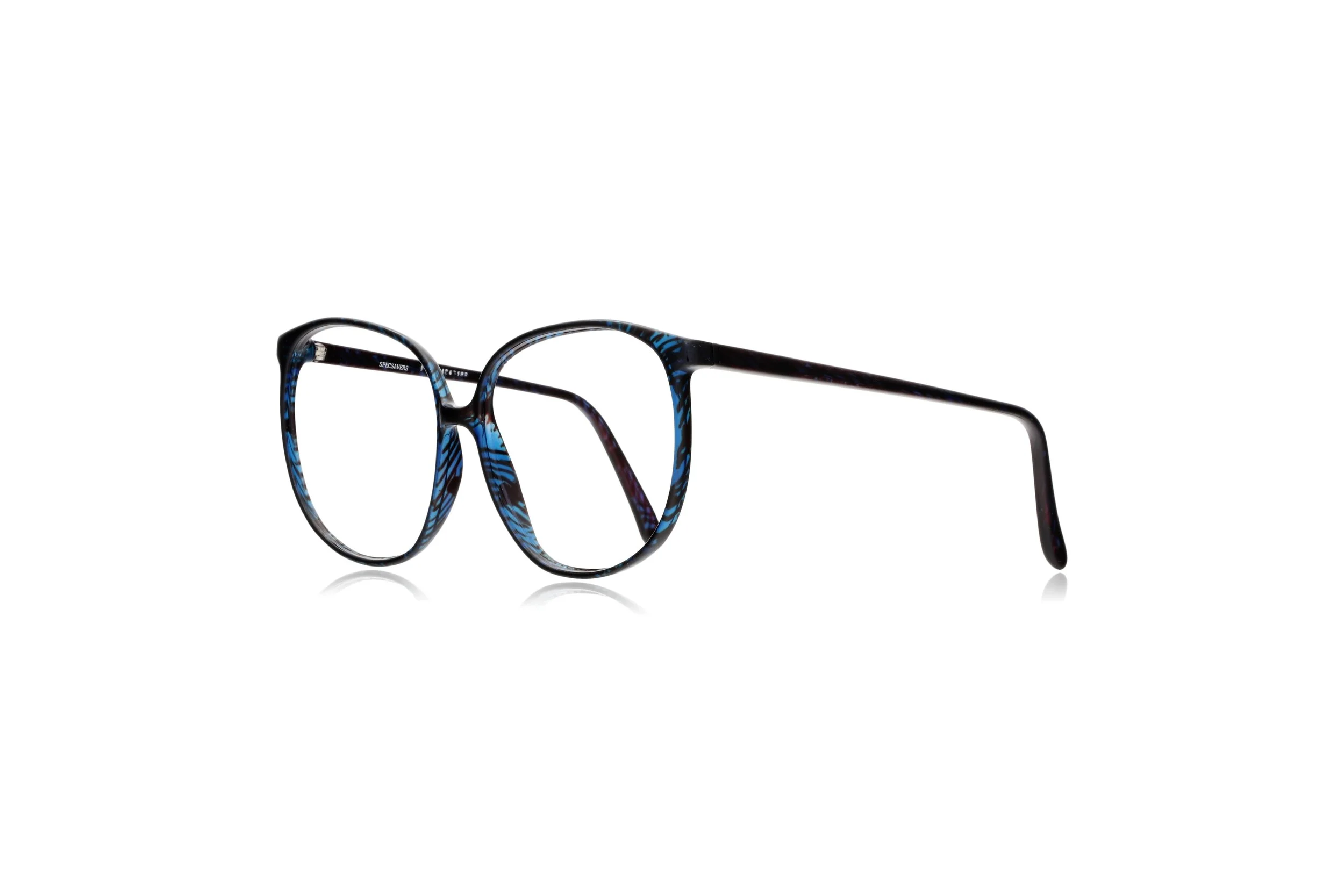Peep Eyewear, Vintage Glasses, Specsavers Sandy, Oversized, Navy,