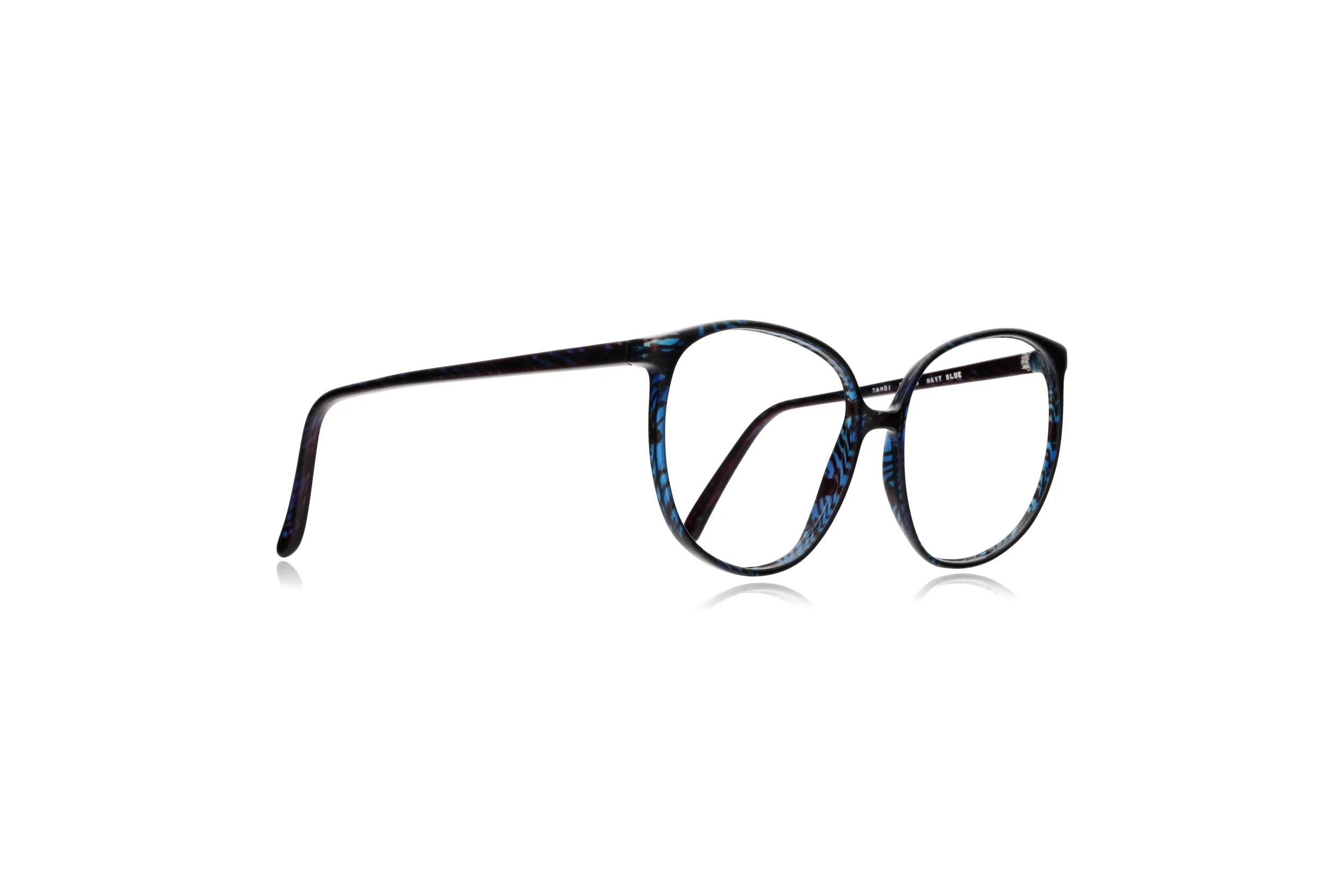 Peep Eyewear, Vintage Glasses, Specsavers Sandy, Oversized, Navy,