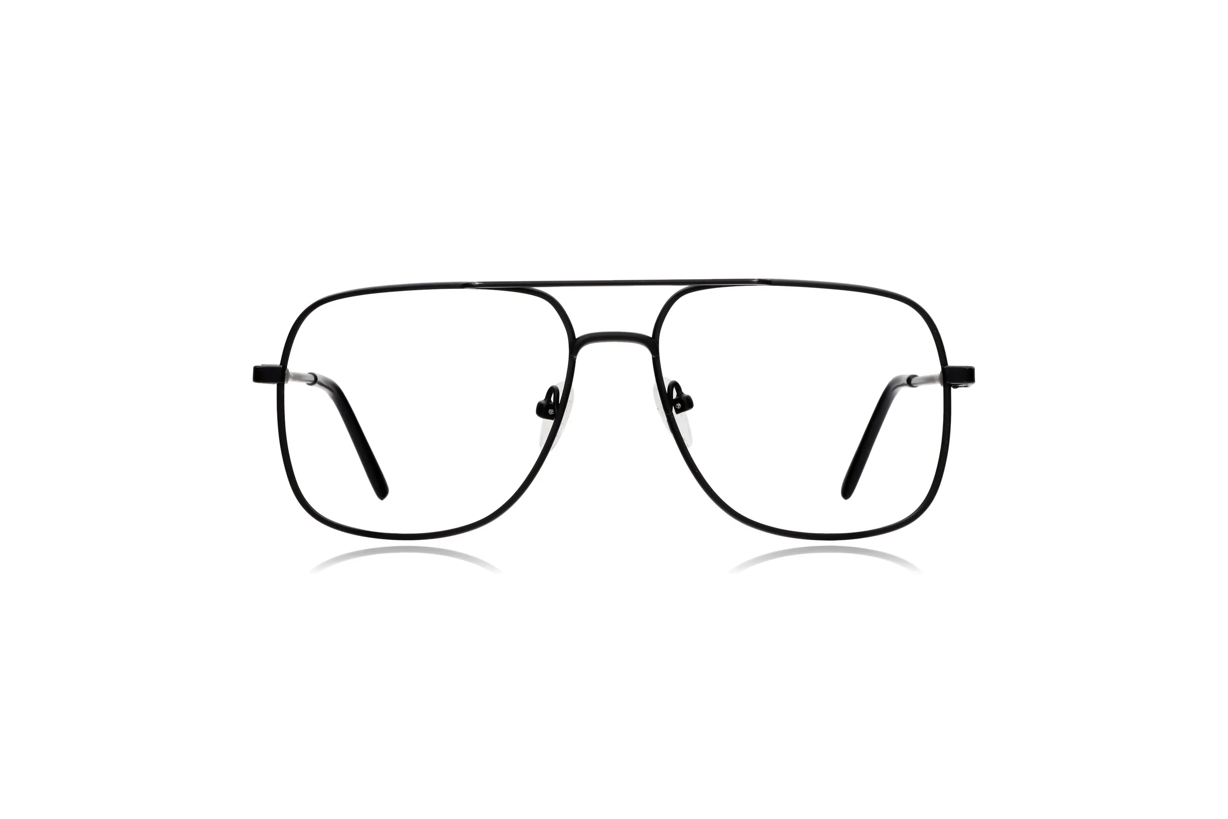 Peep Eyewear, Vintage Glasses, 80s Black Metal Aviator 