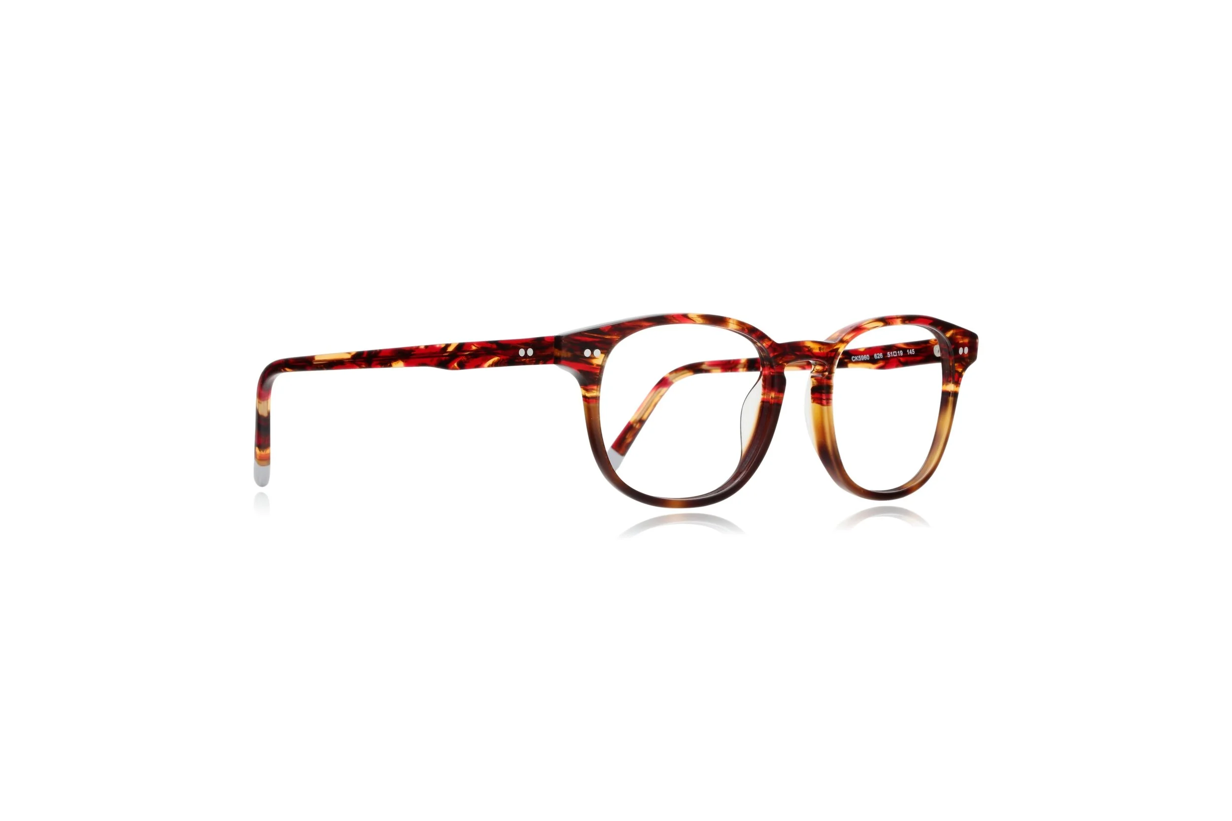 Peep Eyewear, Calvin Klein CK5960 Red Havana, 626, Round,