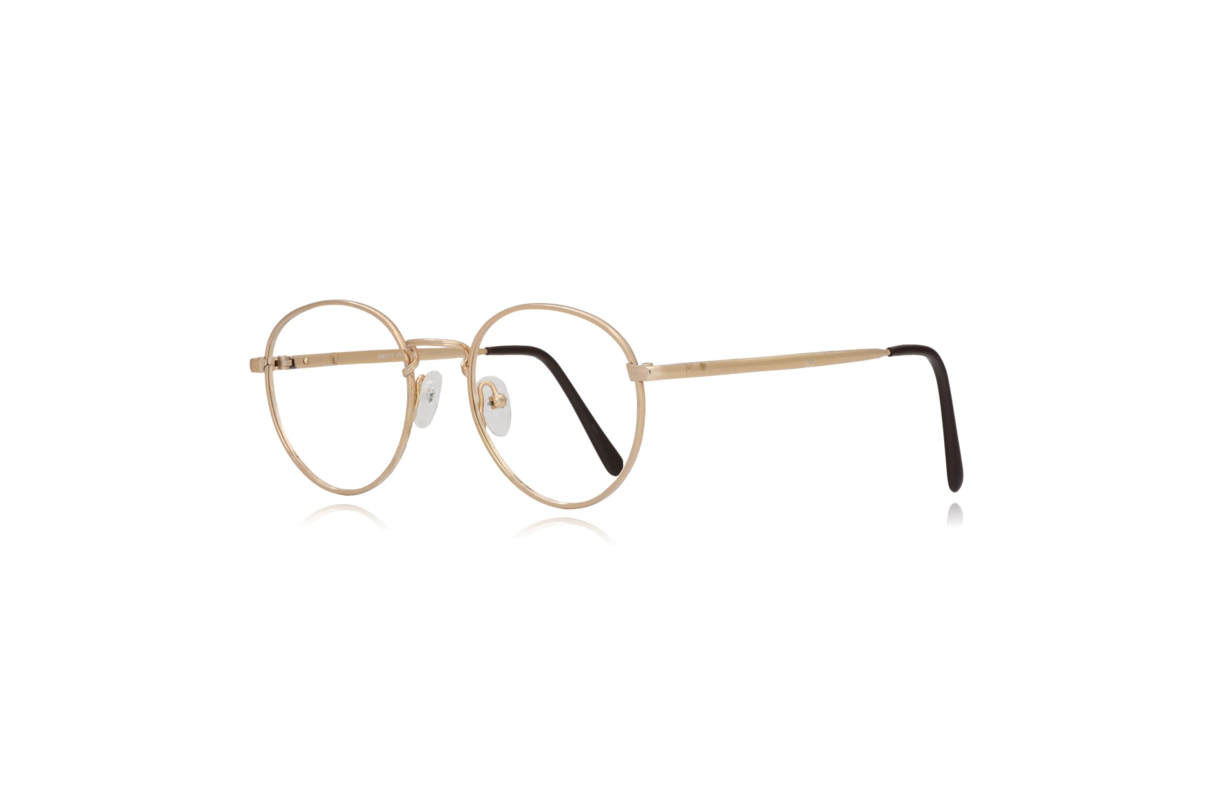 Peep Eyewear, Vintage Glasses, Amity Gold Round Glasses Frames,