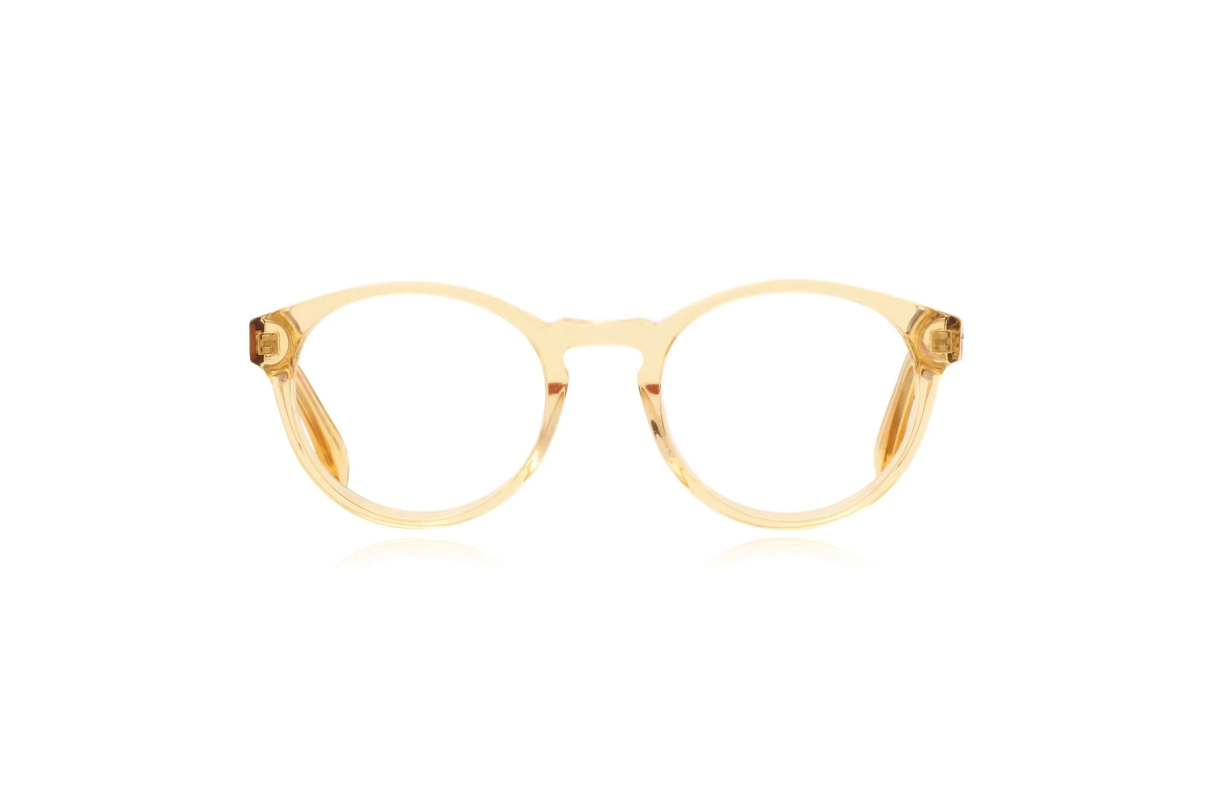 Peep Eyewear, Bird Kaka, Wood Side, Yellow Acetate, Round,