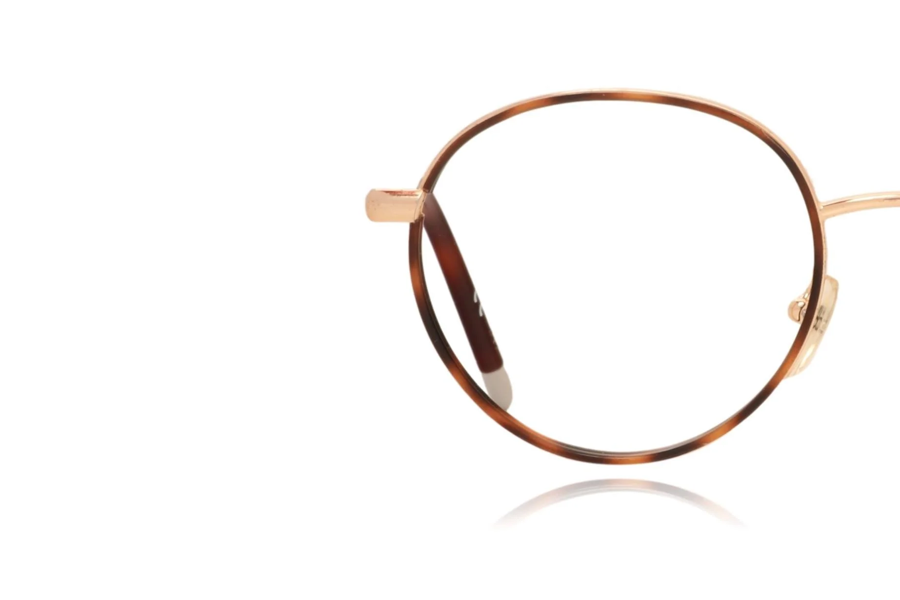 Peep Eyewear, Calvin Klein, CK5449, Gold Round Metal Tort Frames,
