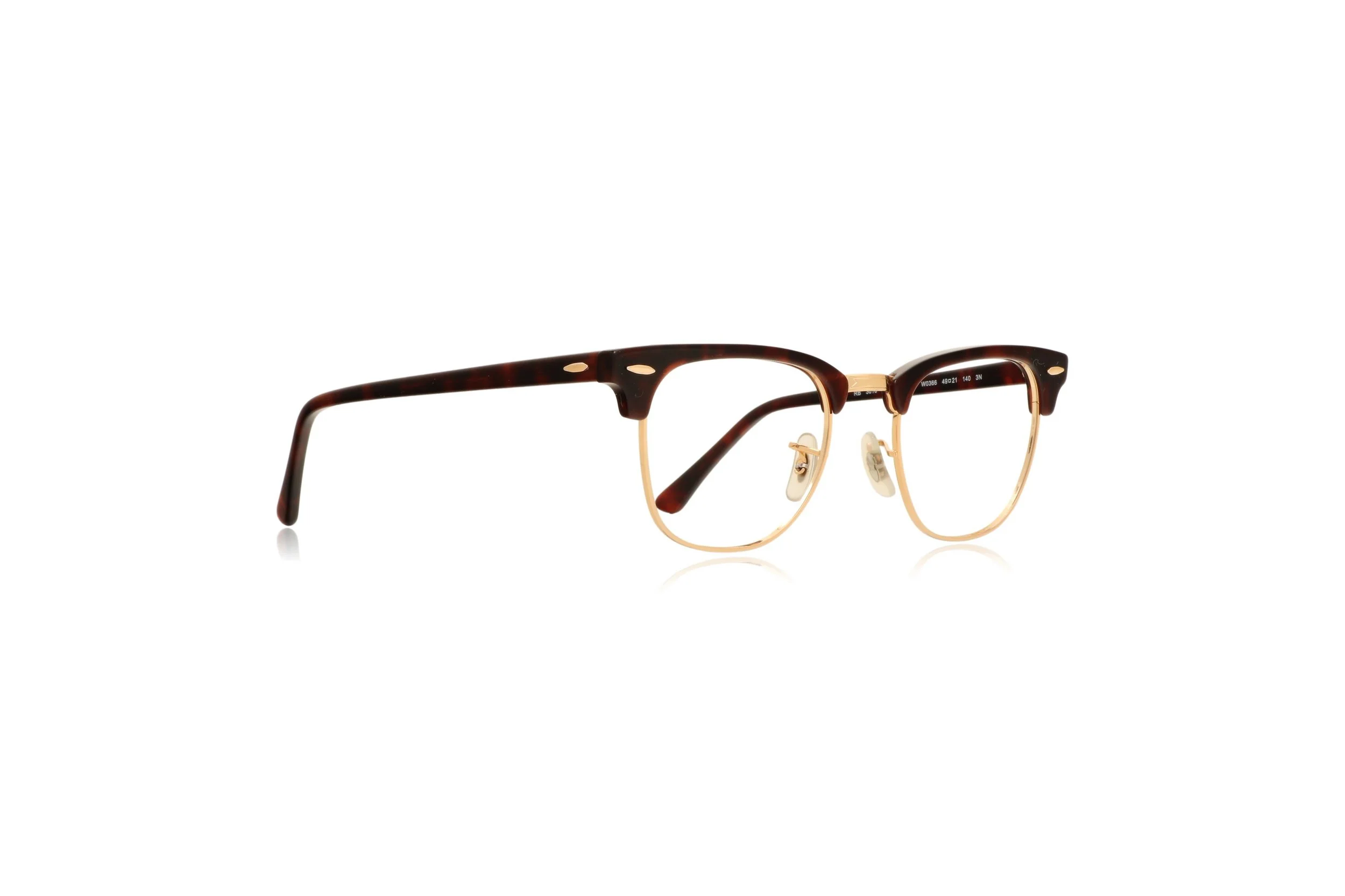 Peep Eyewear, Ray-Ban RB 3016 Clubmaster W0366 Havana Gold