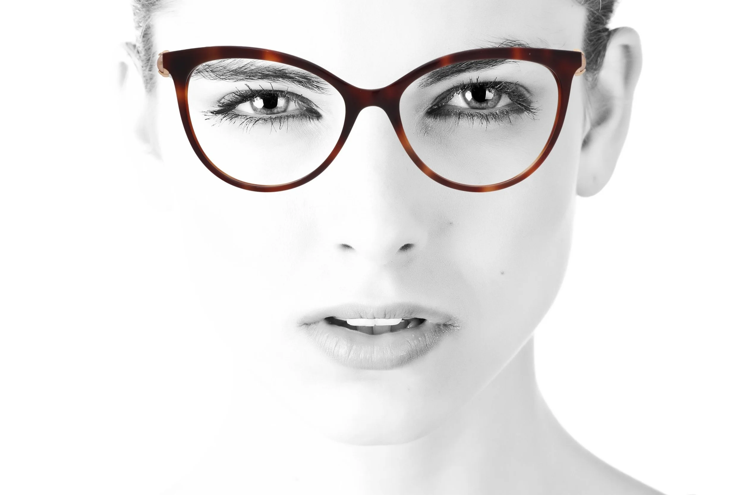 Peep Eyewear, Havana Cat Eye, Nutshell, Pearl and Gold Sides,