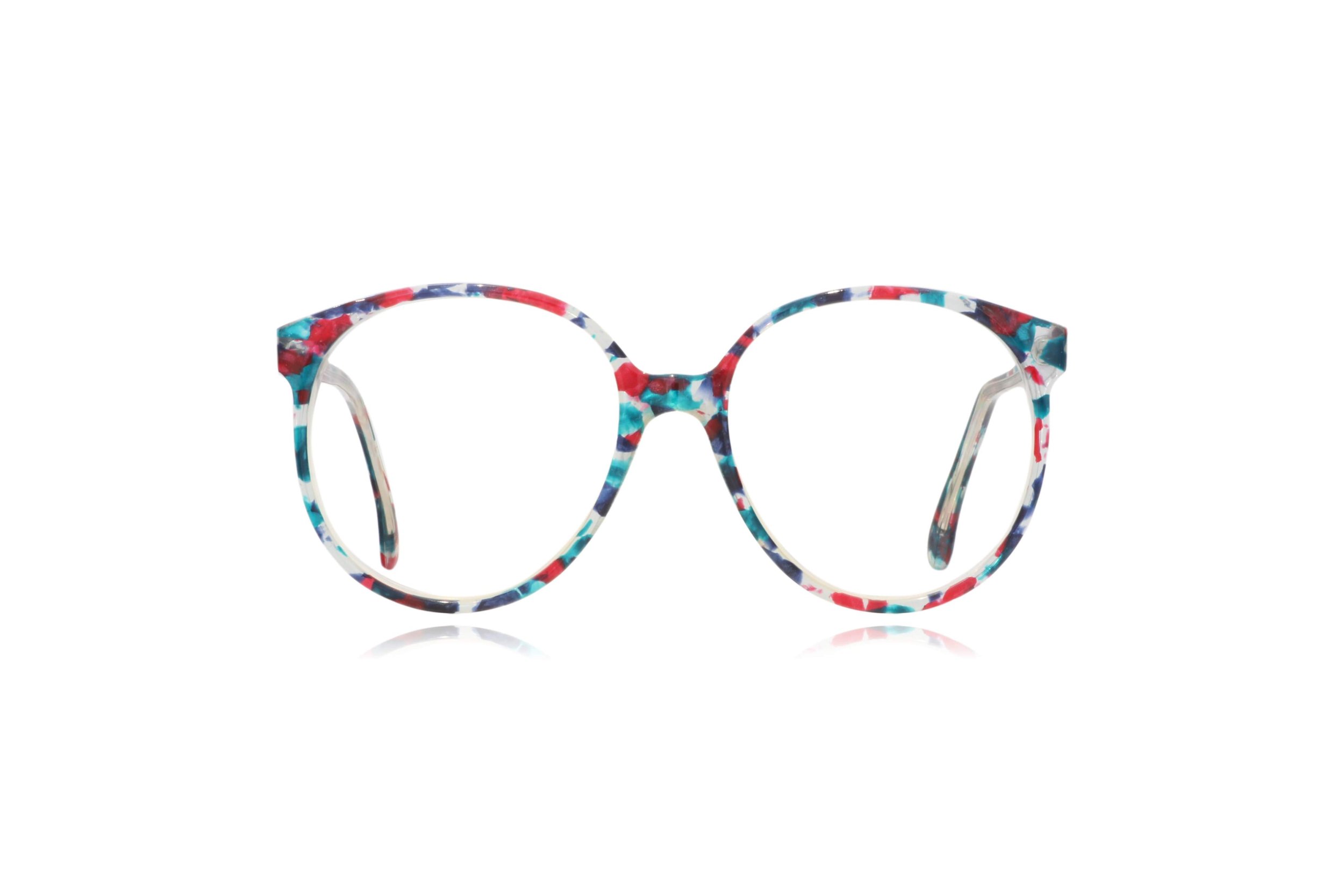 Peep Eyewear, Vintage Glasses, 1980s Oversized Multi-Coloured Gumdrop