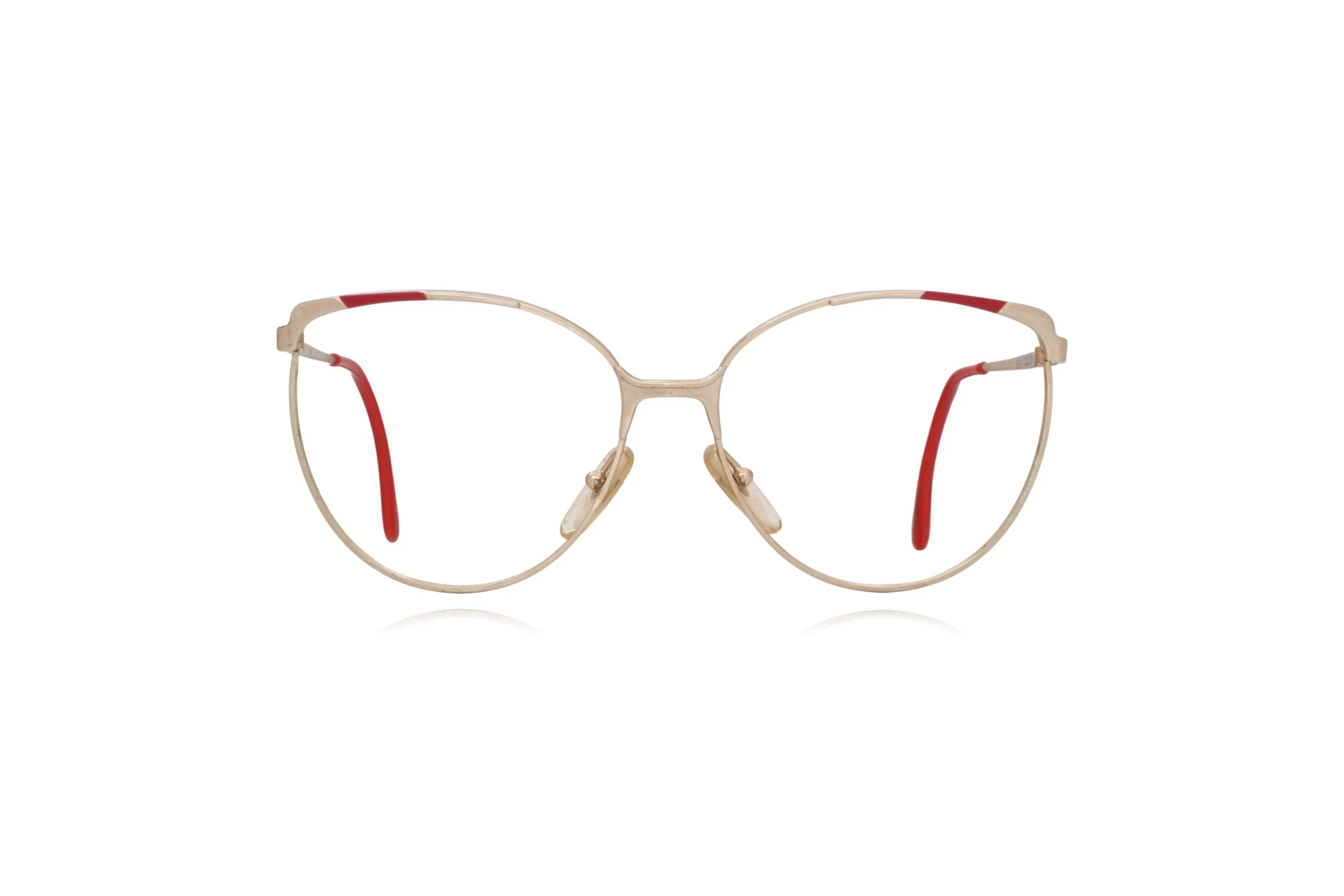 Peep Eyewear, vintage glasses, Couture gold 80s oversized frame