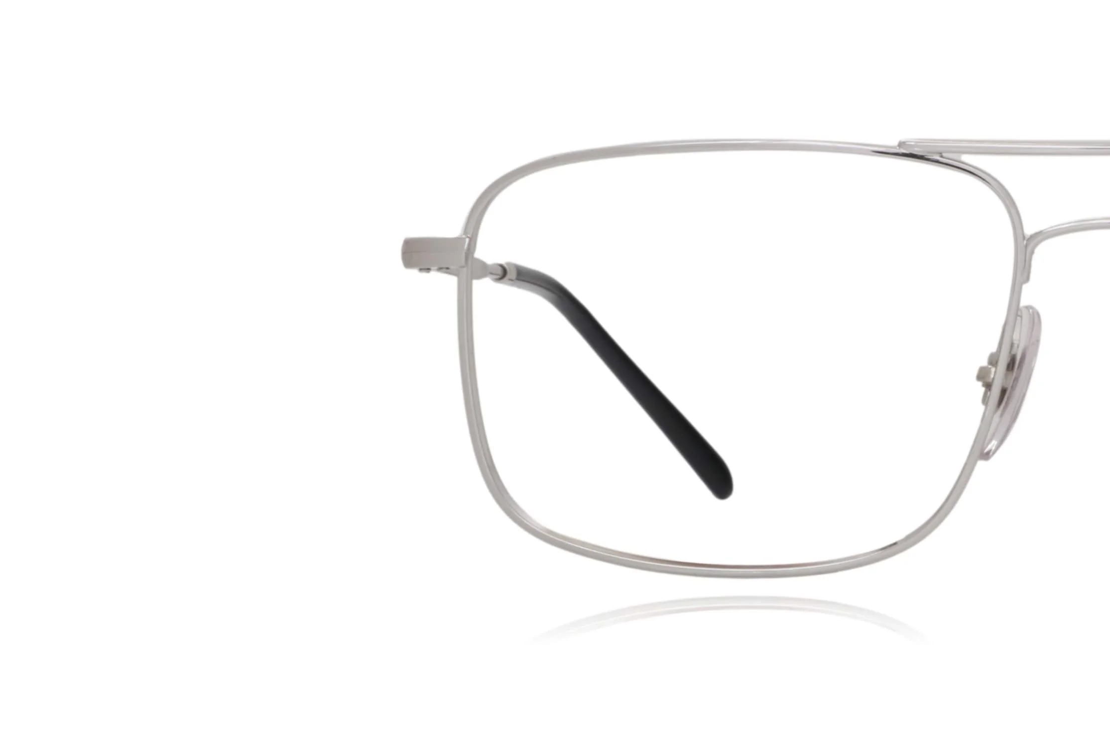 Peep Eyewear, Rayban RB6434 Metal Square Silver Aviator,