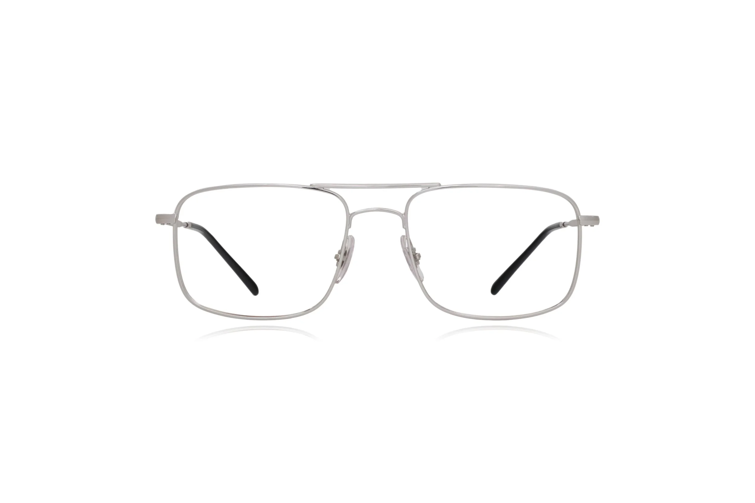 Peep Eyewear, Rayban RB6434 Metal Square Silver Aviator,