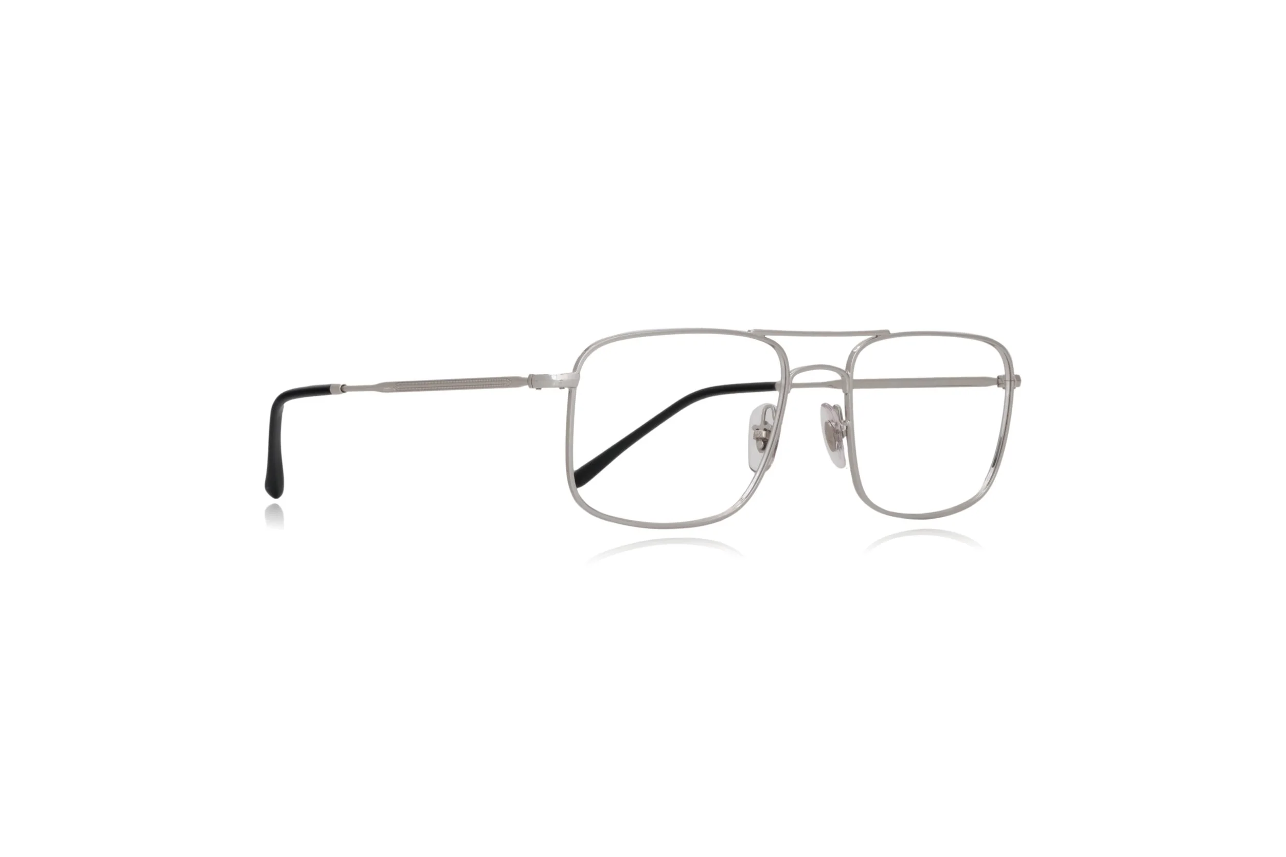 Peep Eyewear, Rayban RB6434 Metal Square Silver Aviator,