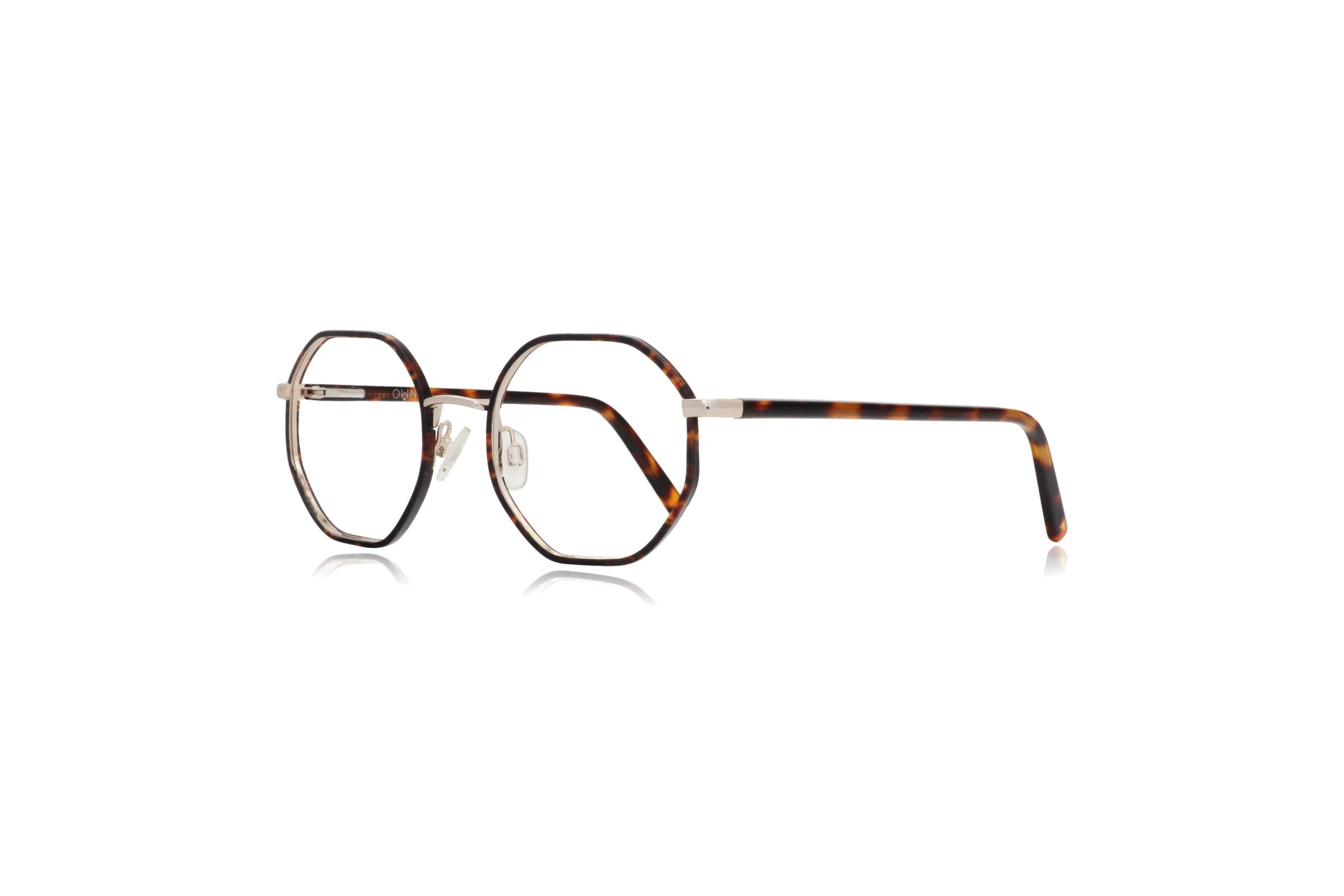 Peep Eyewear, Own 22 Hexagonal Havana Metal Glasses Frames