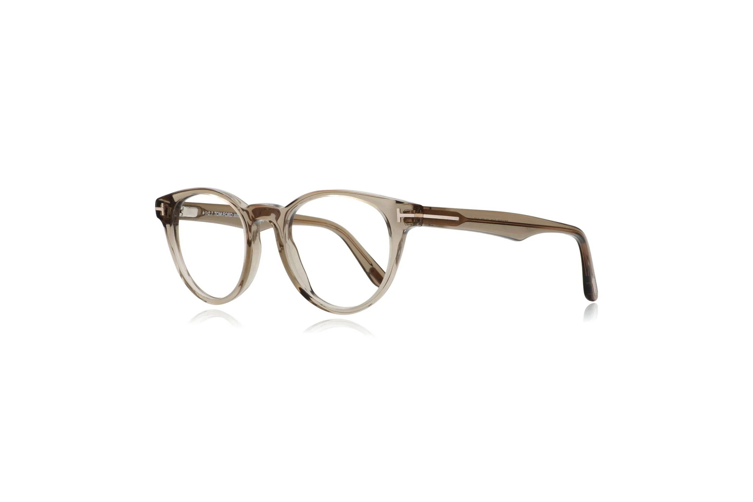 Peep Eyewear, Tom Ford TF 5525 048 Nude Crystal Round Glasses Frames