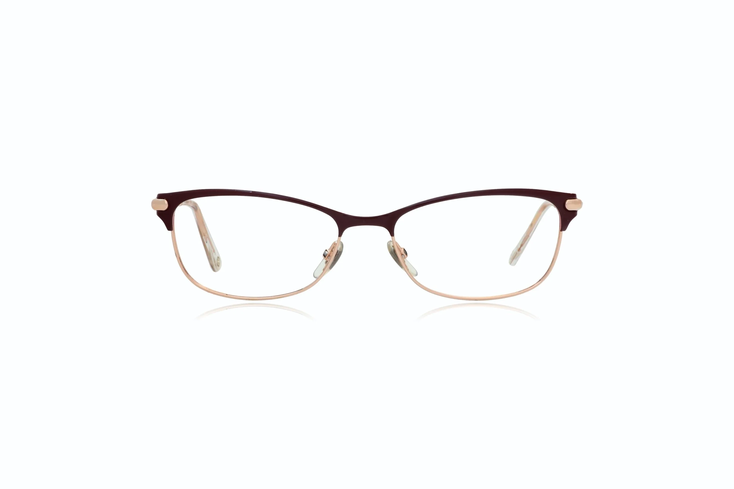 Peep Eyewear, Gucci Red and Gold Slimline Glasses Frames