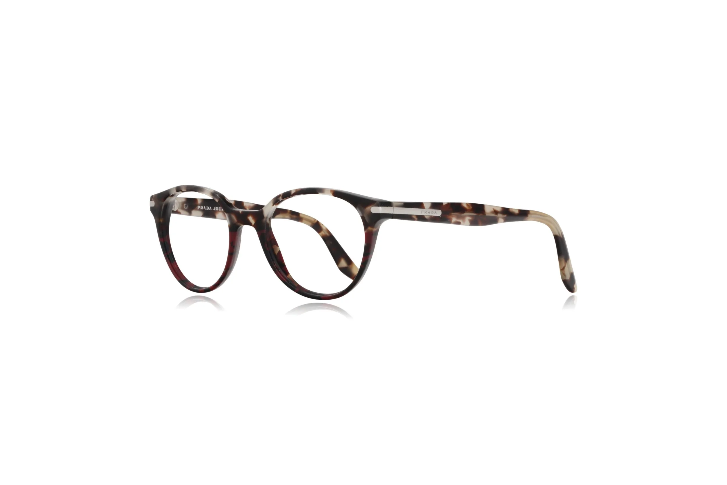 Peep Eyewear, Prada Journal VPR 07T, Round Havana Red, Acetate Prescripton Glasses