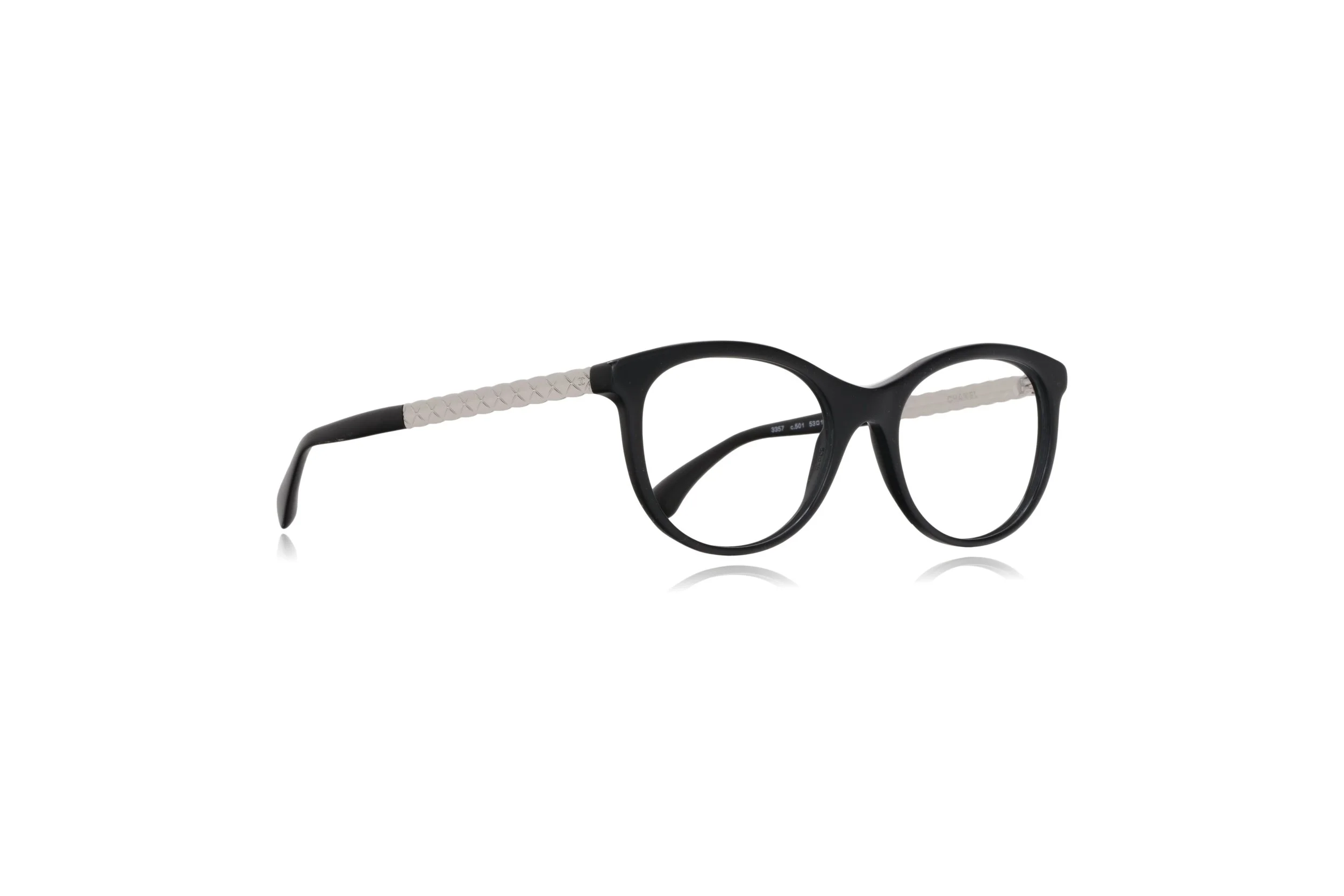 Peep Eyewear, Chanel 3357 Col 501 Black Cat Eye, Sustainable Prescription Glasses,