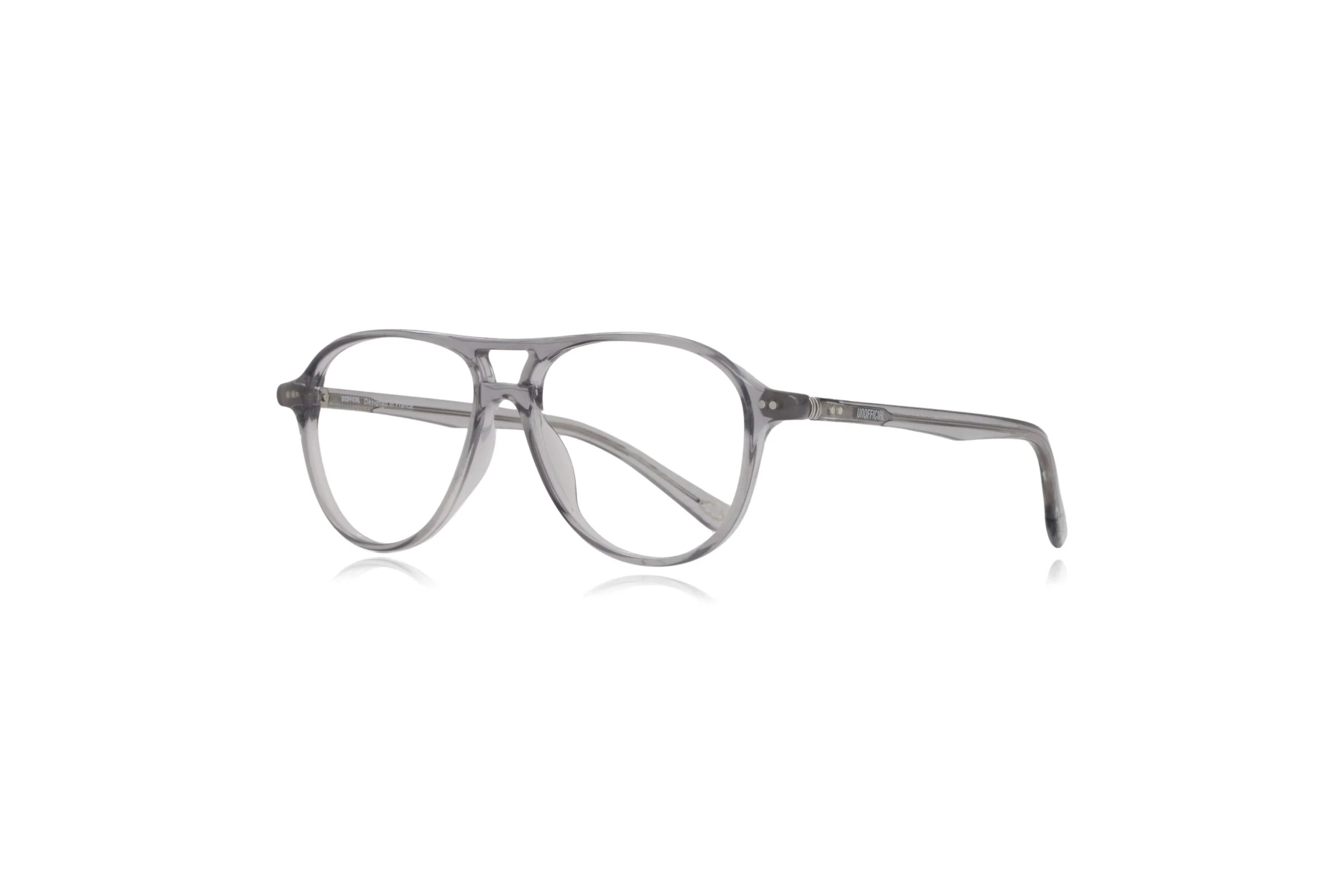 Peep Eyewear, Sustainable Prescription Glasses, Unofficial UNOM0187 Crystal Aviators