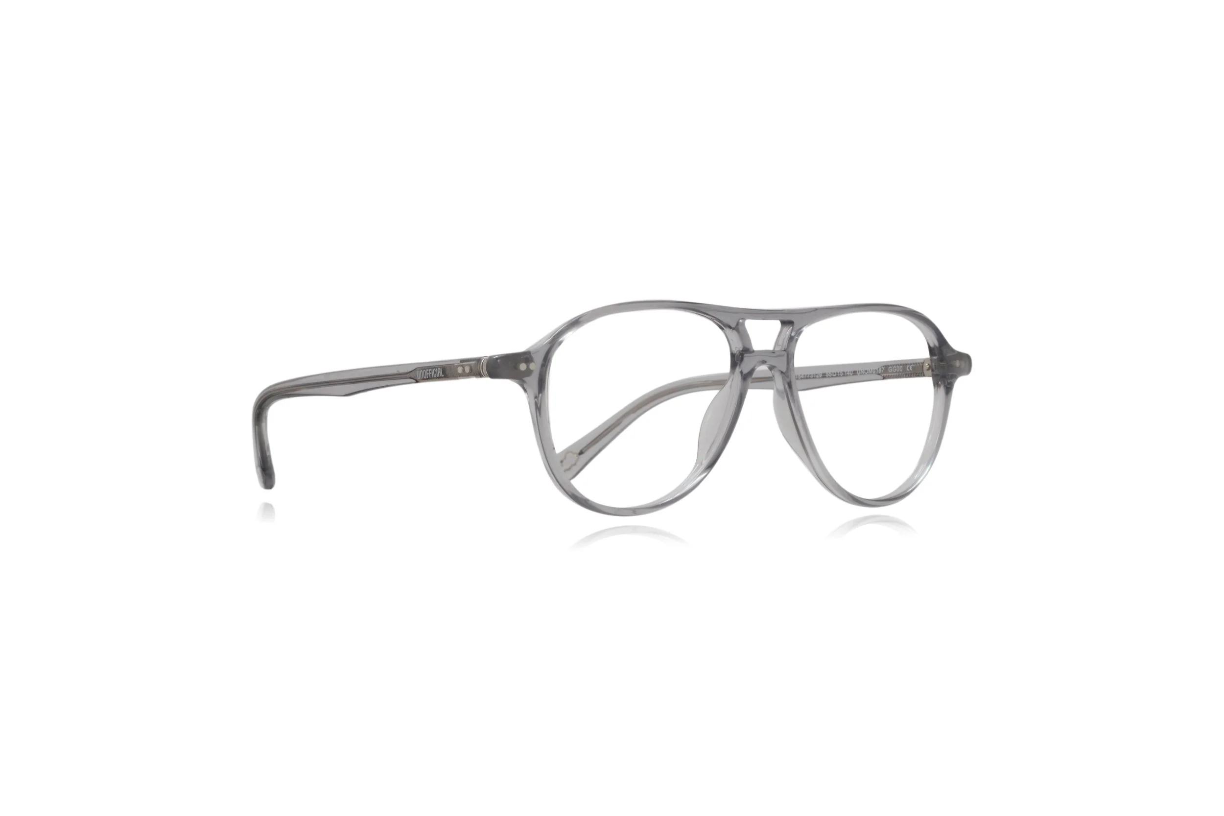 Peep Eyewear, Sustainable Prescription Glasses, Unofficial UNOM0187 Crystal Aviators