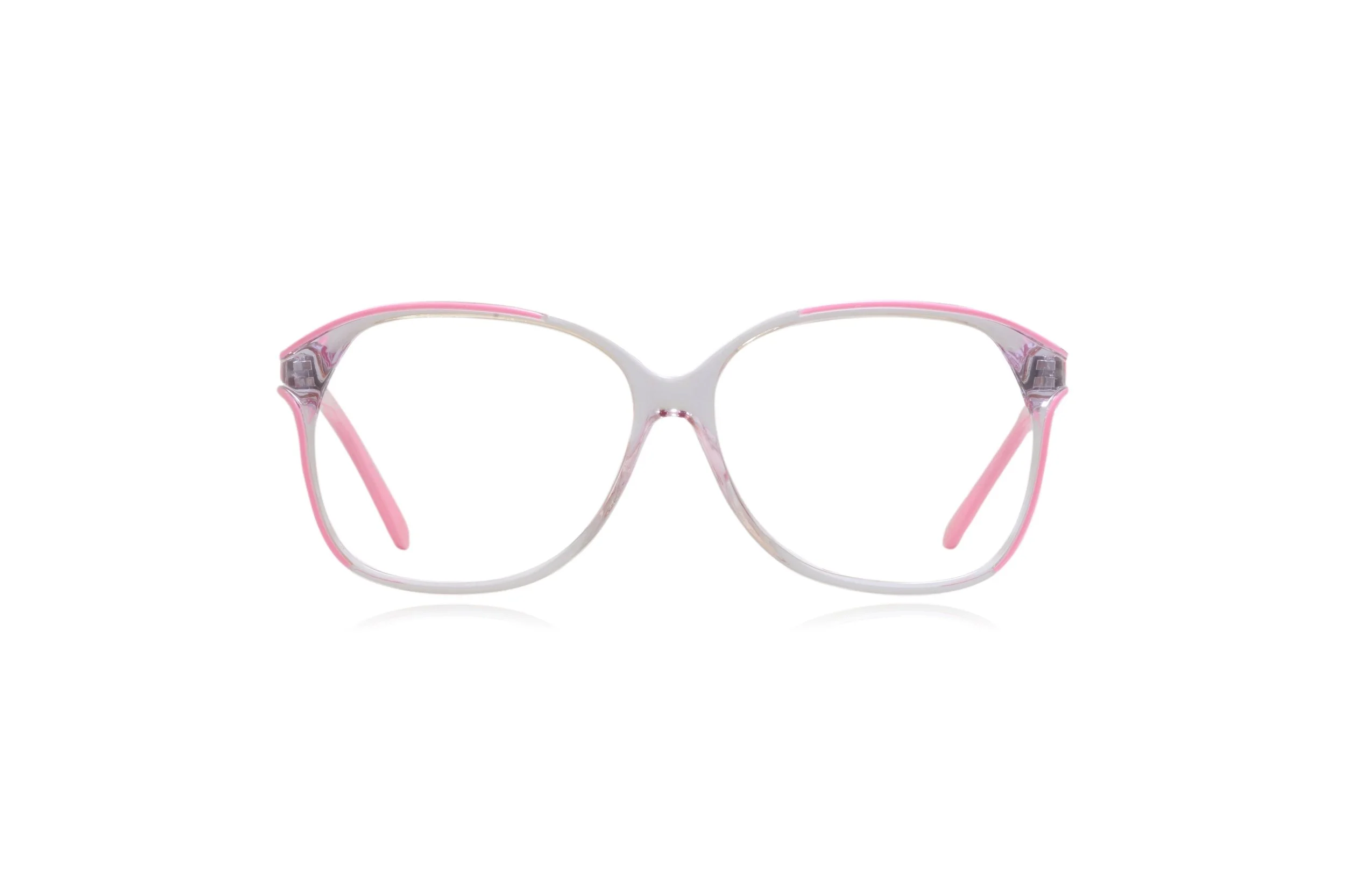 Peep Eyewear, Vintage Glasses, Pink Crystal Acetate Frames, Bubblegum