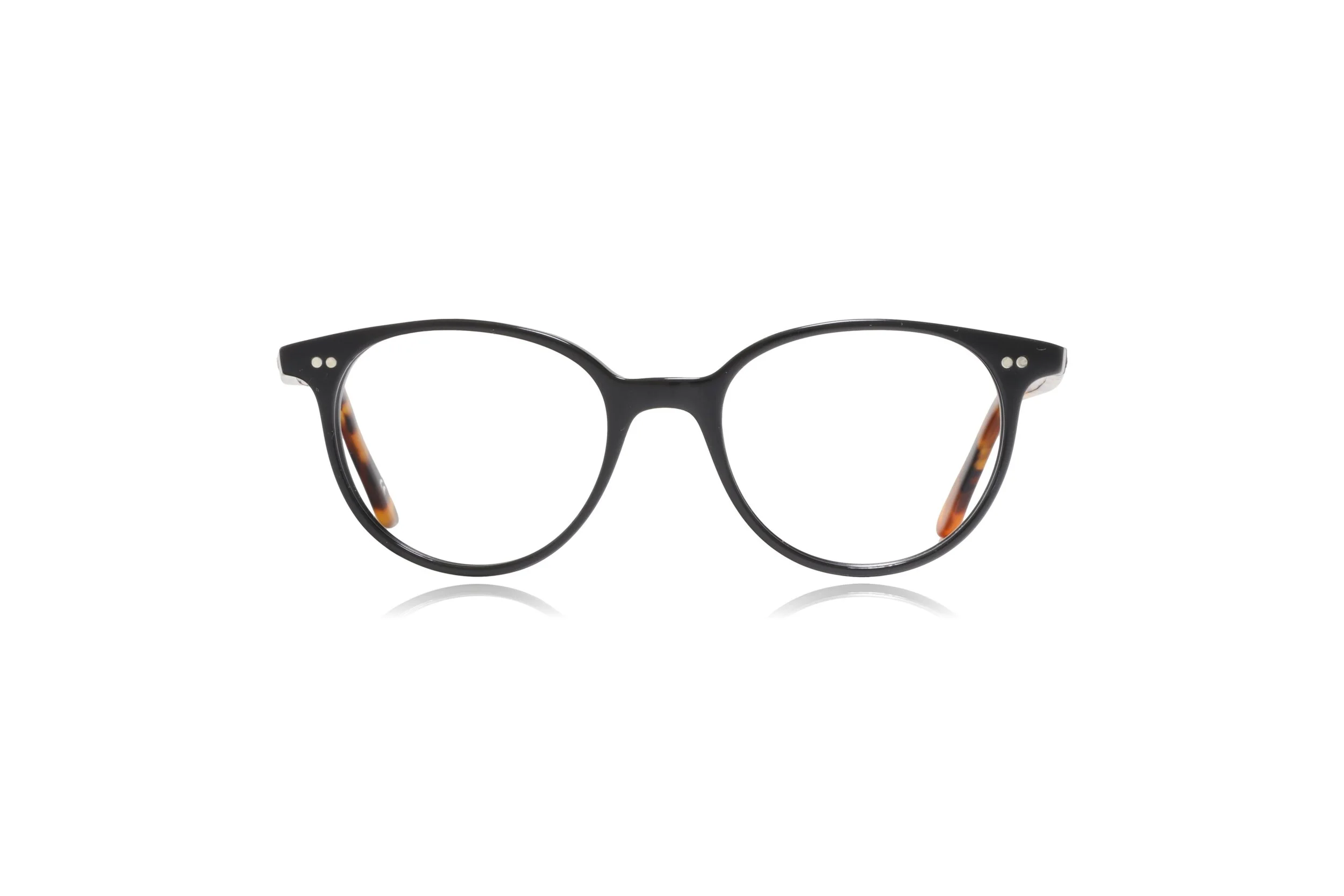 Peep Eyewear, Preloved Glasses, Burnett Hodd Tam GR9245 Round Black Acetate