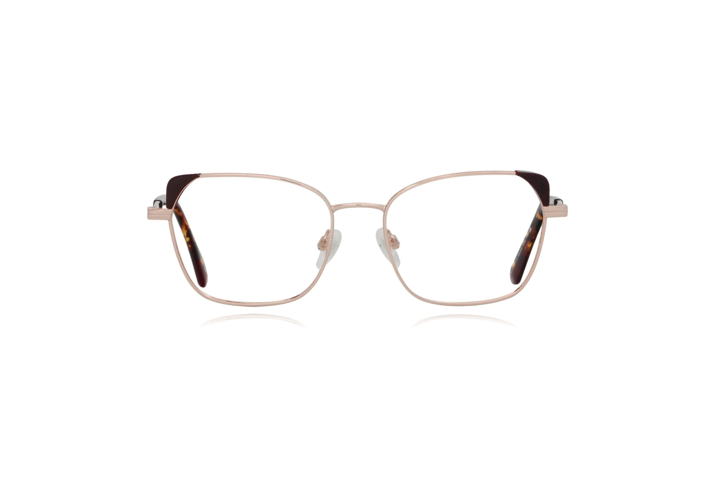peep eyewear, gold square prescription glasses, Bianca