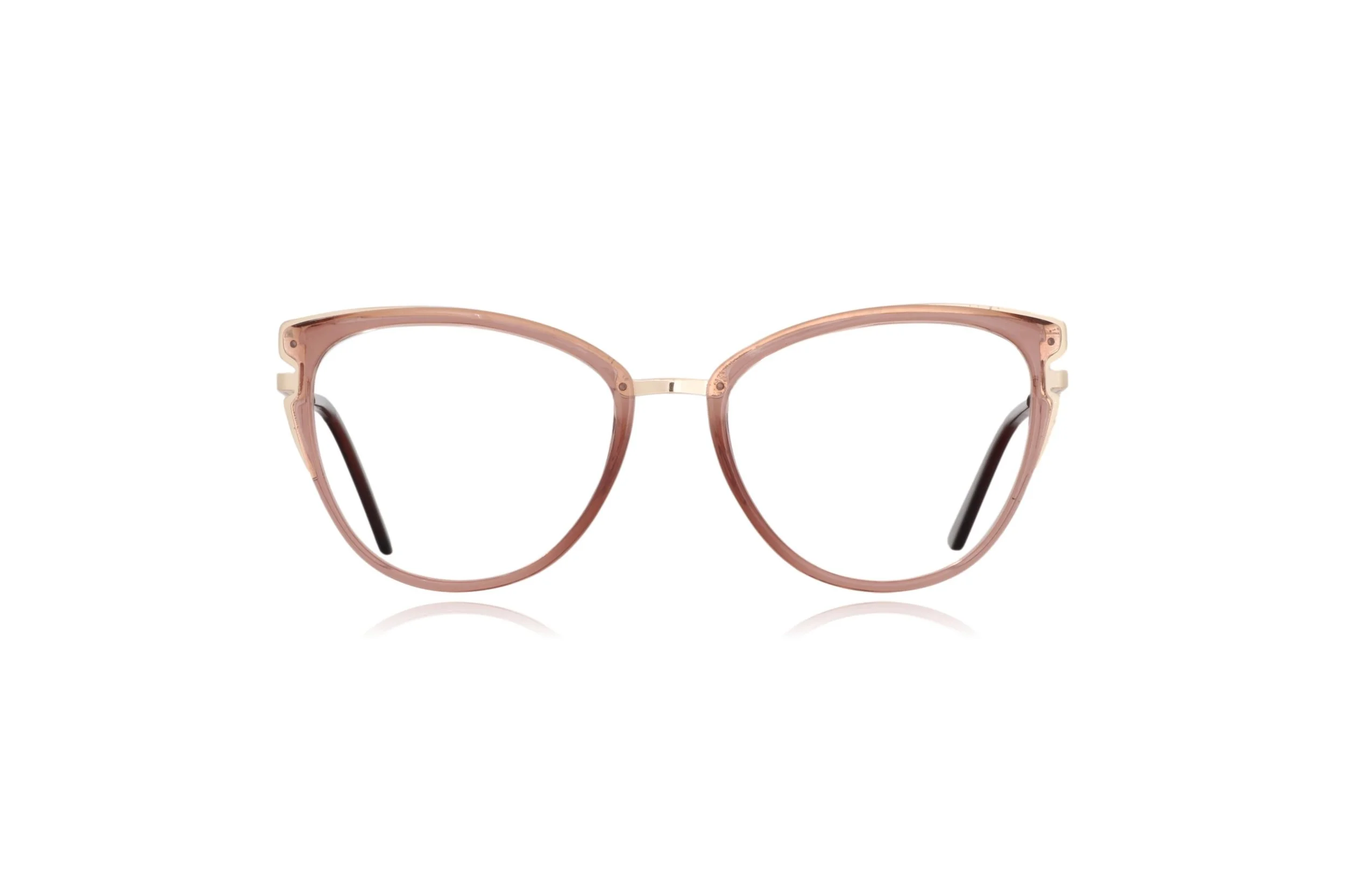 peep eyewear, preloved Burberry pink crystal cateye glasses