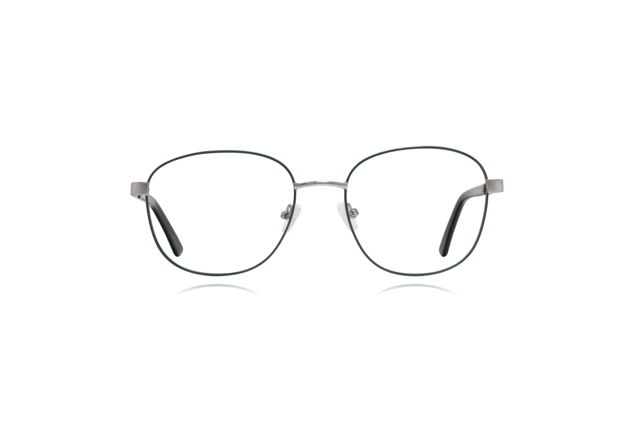 peep eyewear, refurbished secondhand teal wire glasses