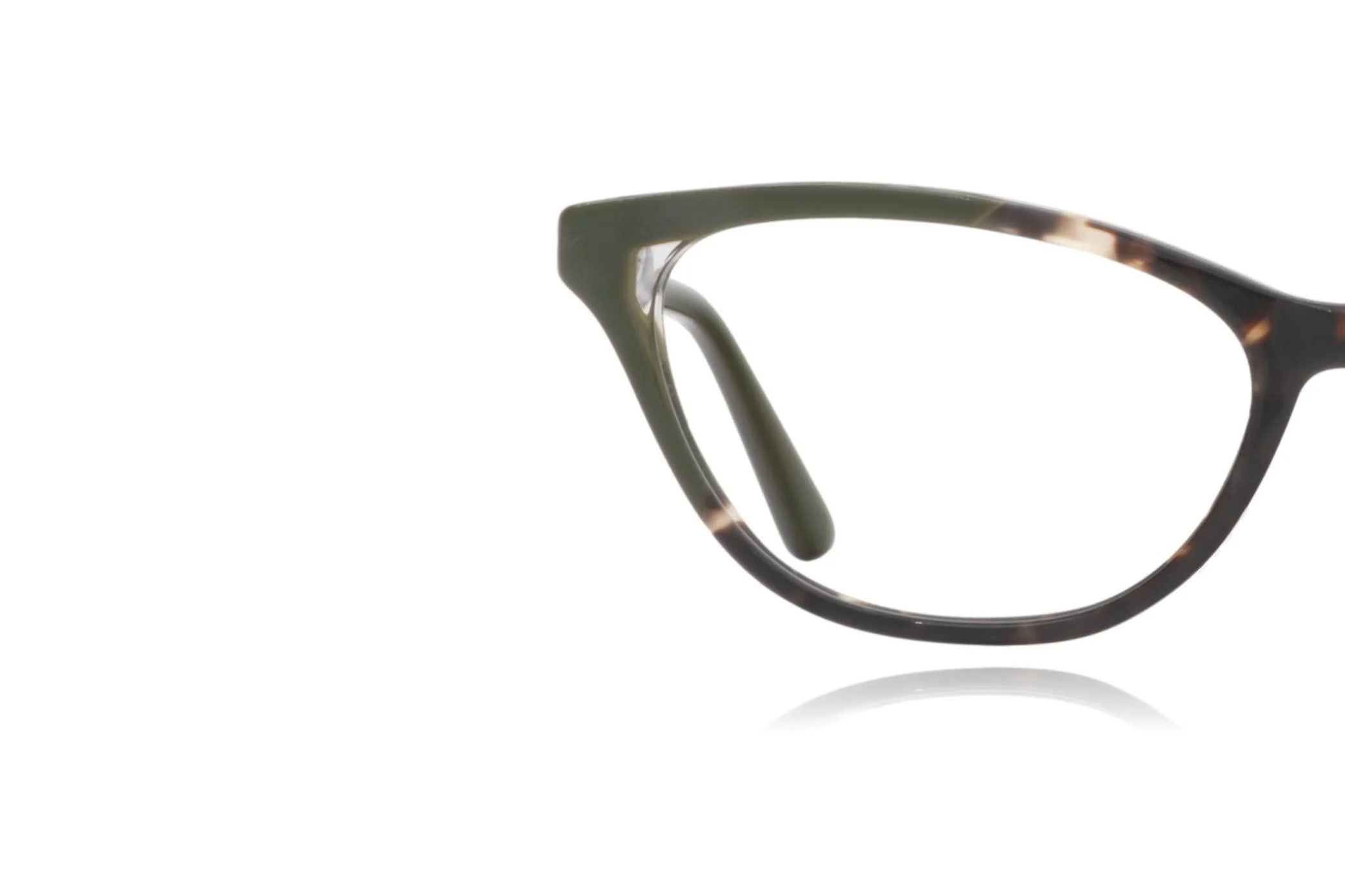 peep eyewear, secondhand green cateye glasses