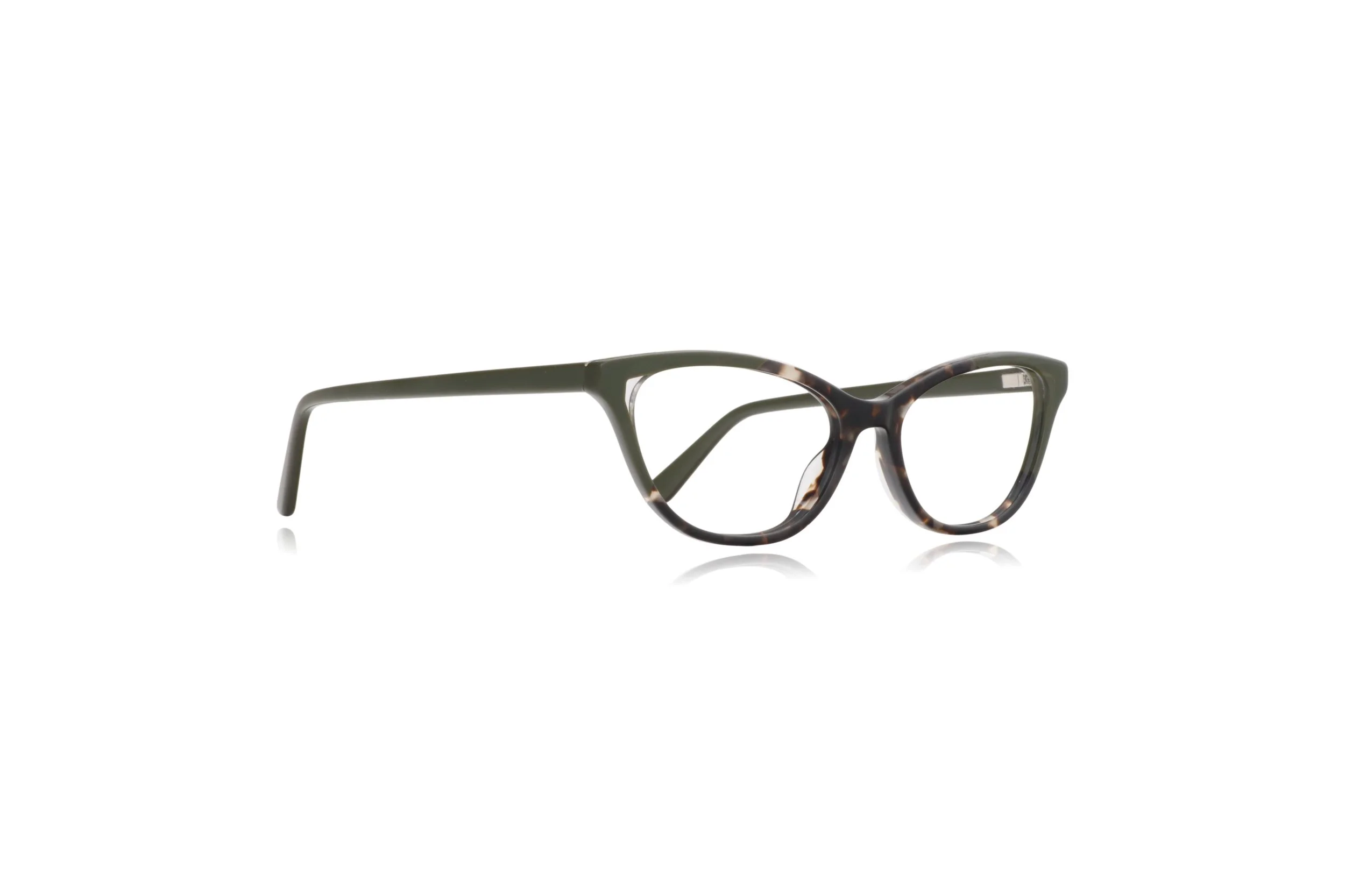 peep eyewear, secondhand green cateye glasses