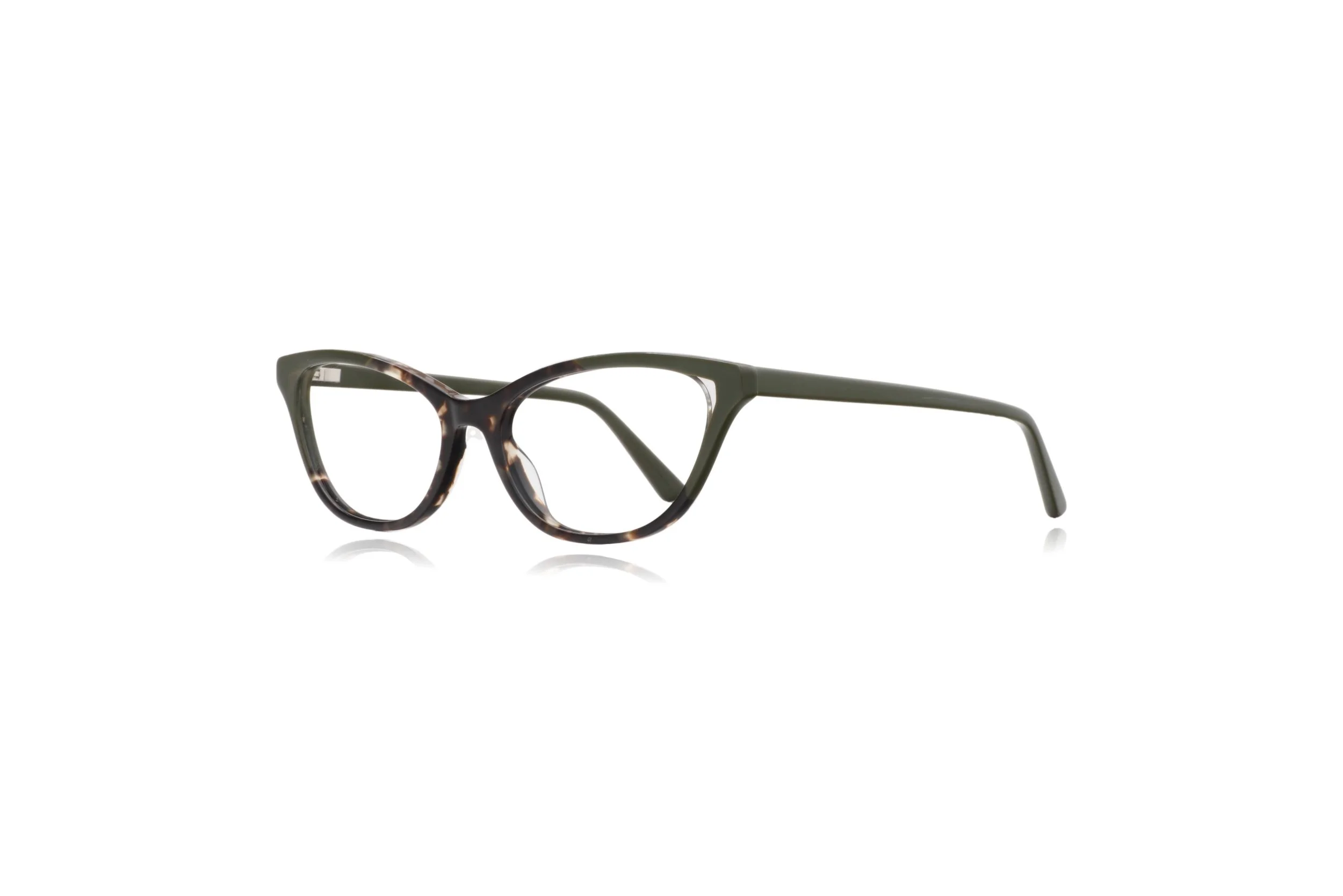 peep eyewear, secondhand green cateye glasses
