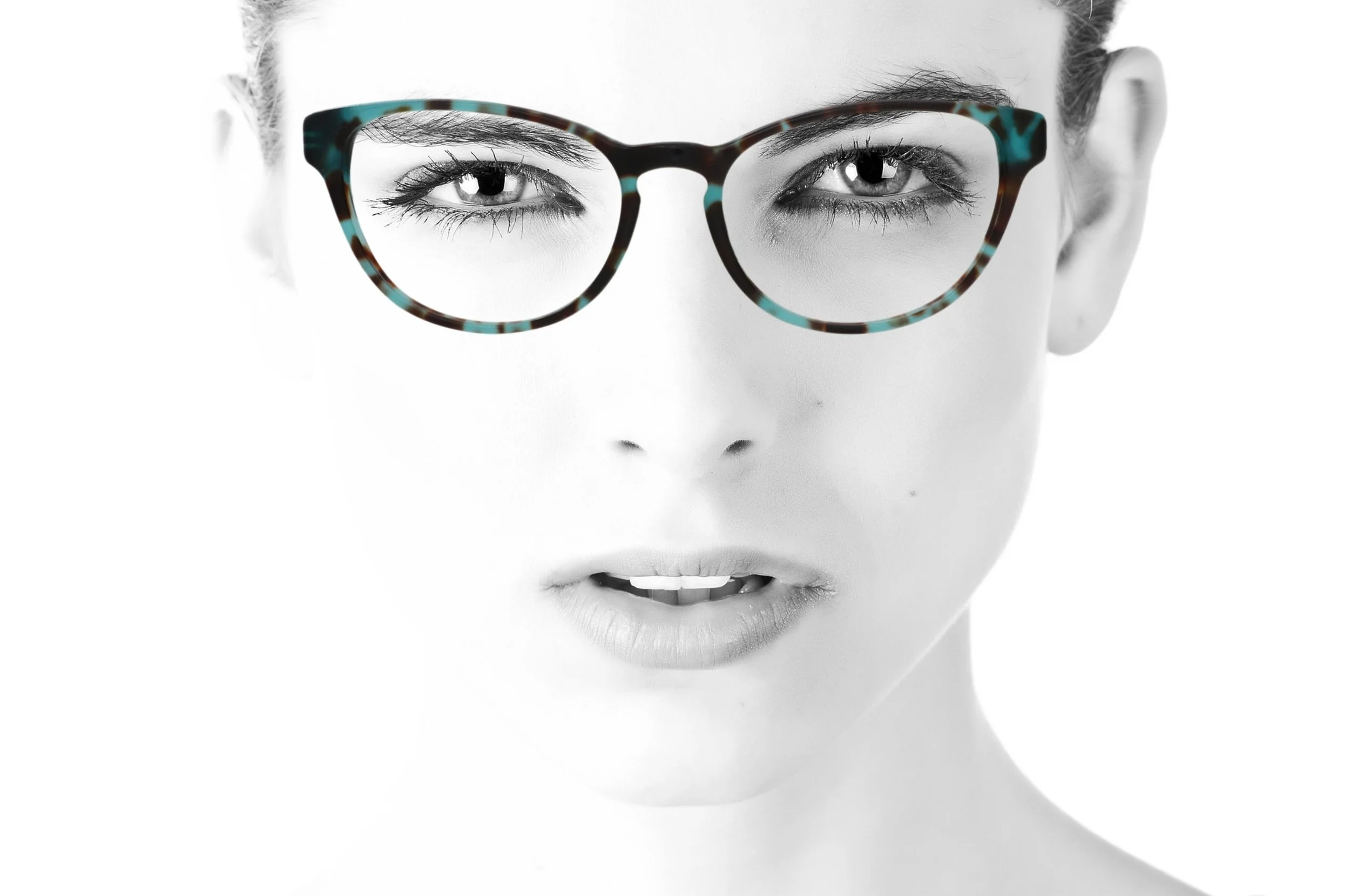 peep eyewear, Red or Dead turquoise blue glasses