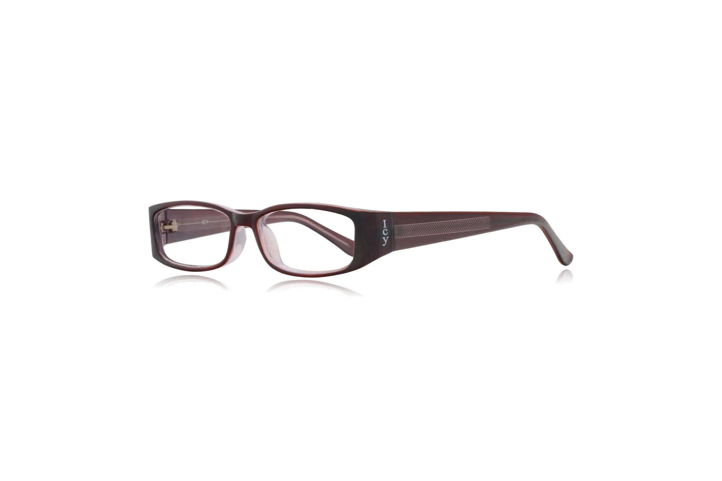 peep eyewear, 90s vintage narrow brown Icy 91 glasses (3).jpeg