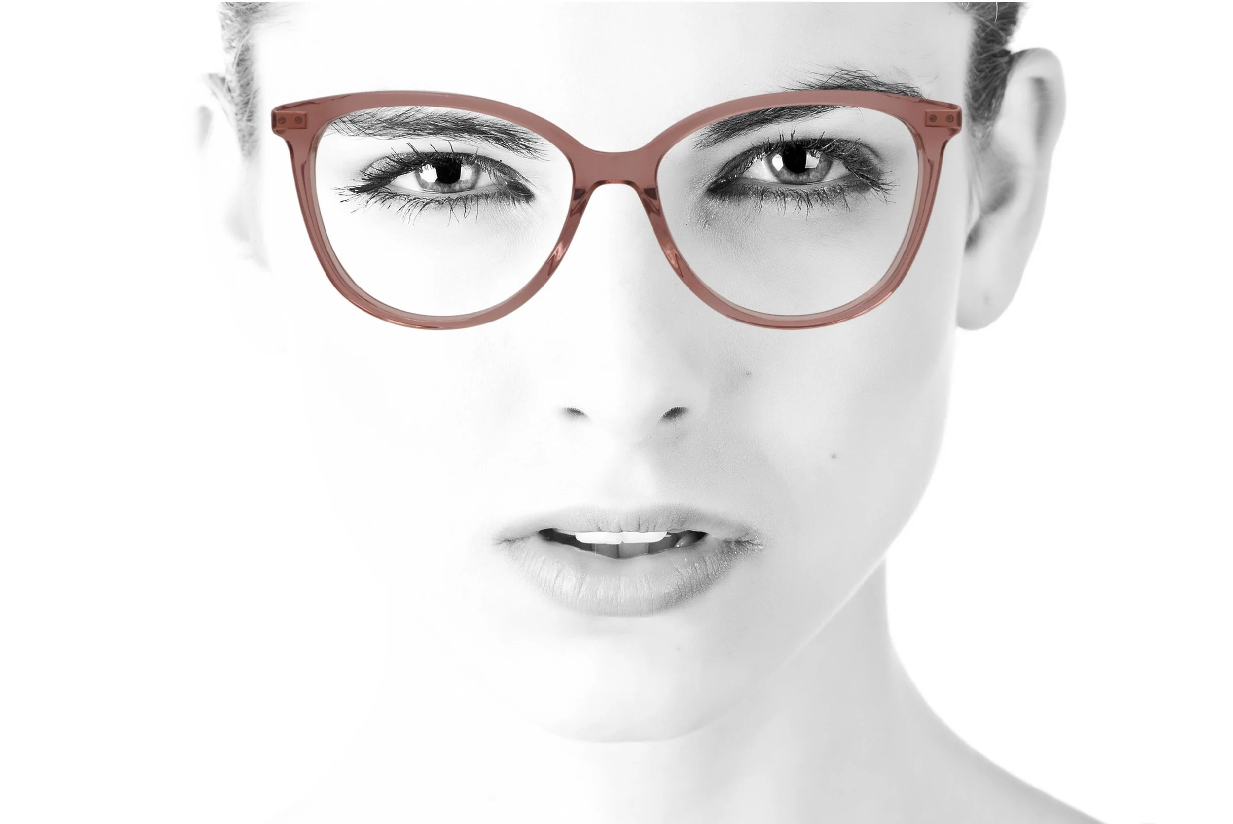 peep eyewear, pink crystal designer DKNY translucent glasses (1).jpg