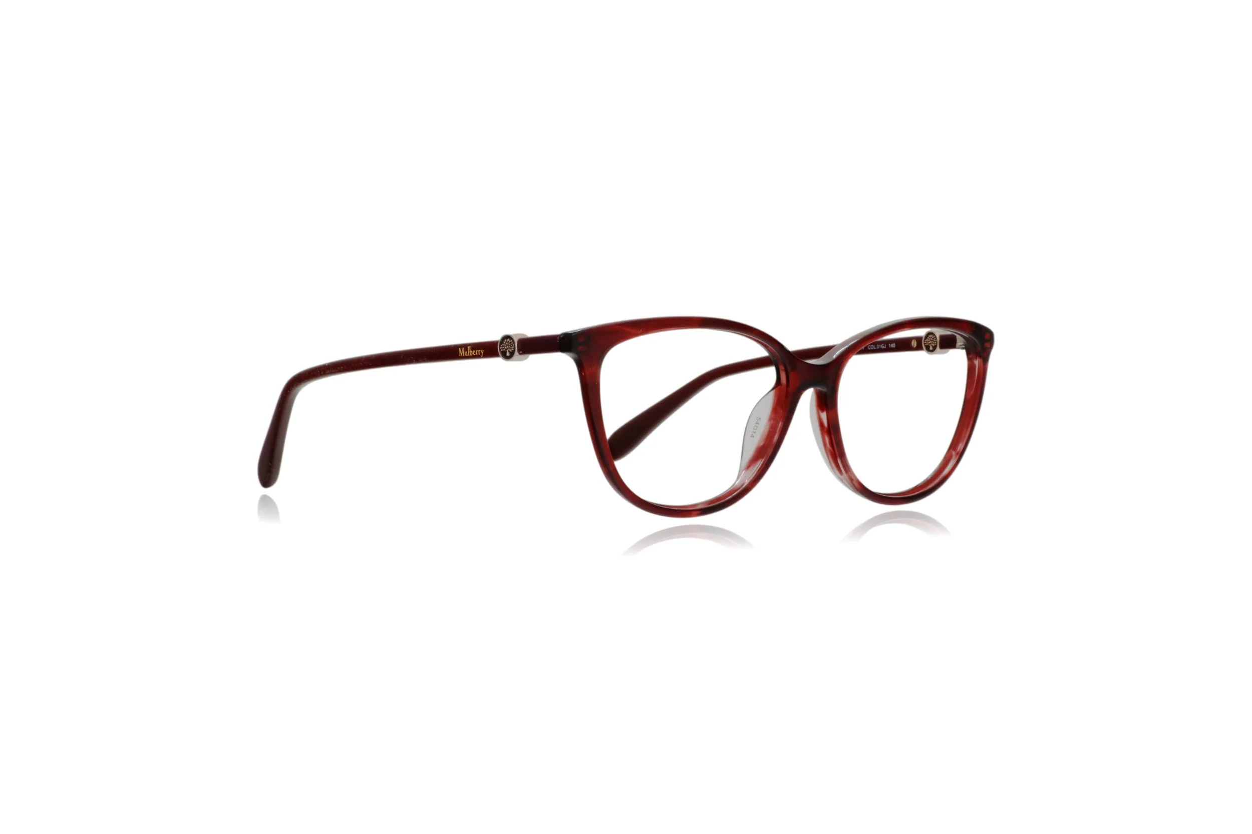 peep eyewear, Mulberry VML019 burgundy glasses