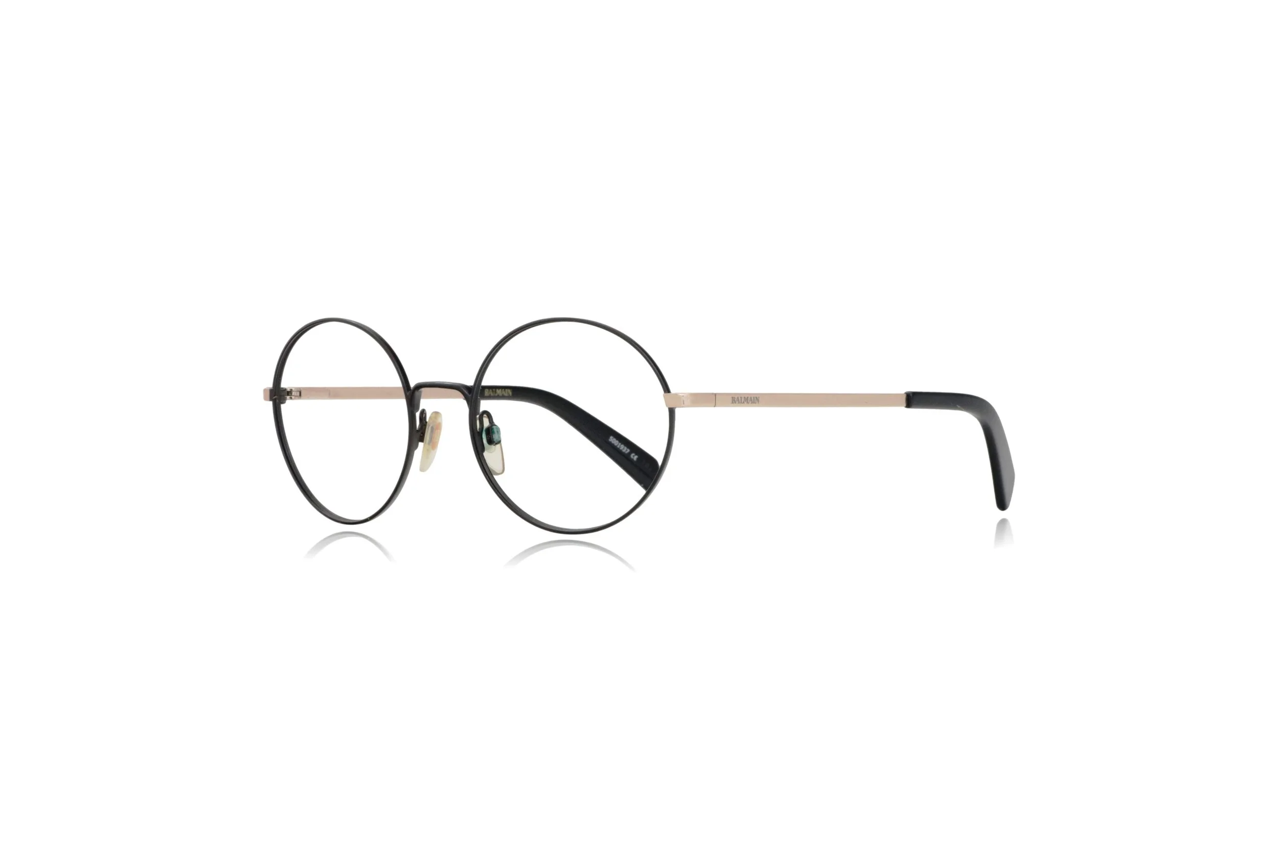 peep eyewear, designer black round Balmain BL1503S glasses (3).jpeg