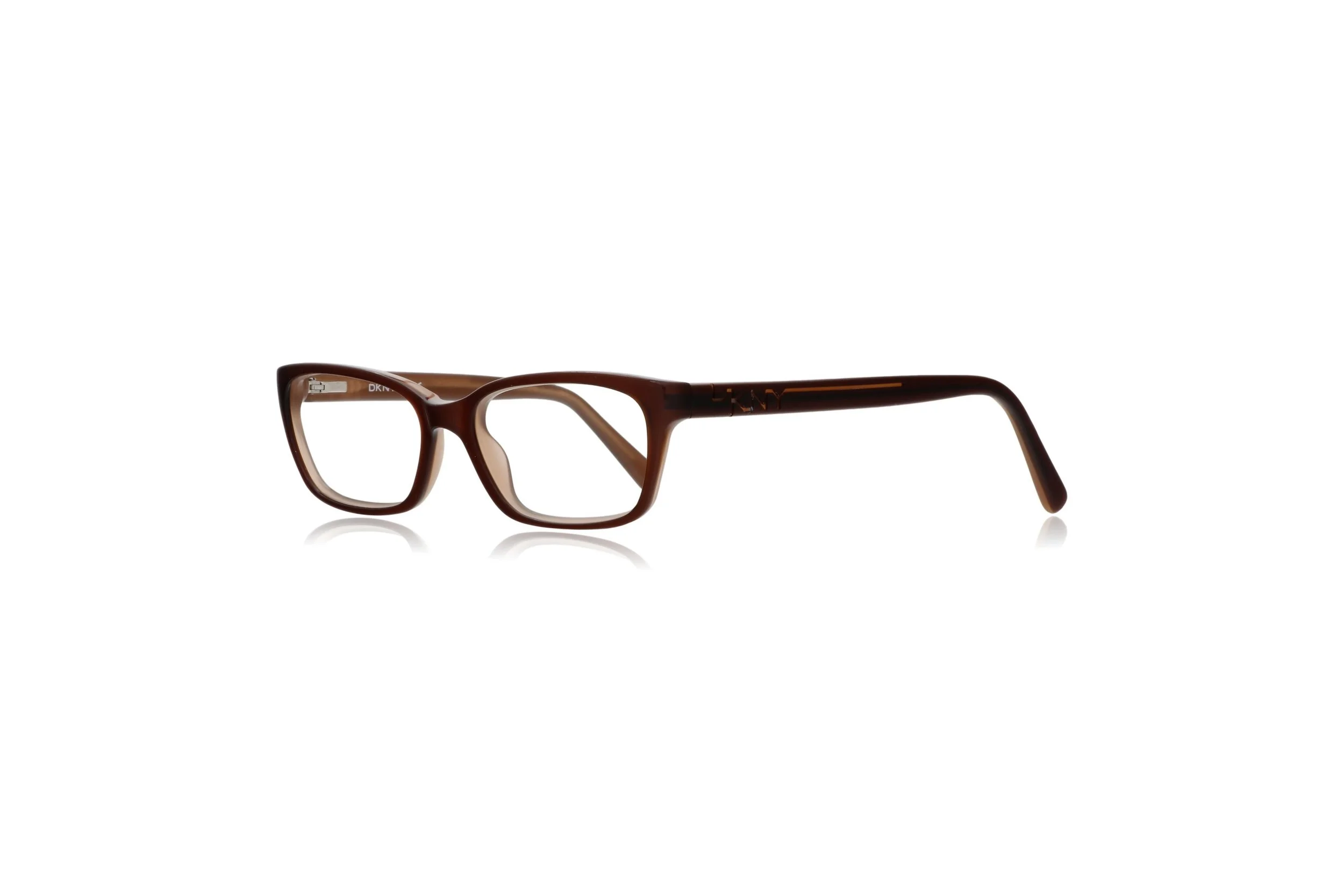 Peep Eyewear, DKNY 4630, Slim Brown Acetate Glasses Frame, Left.jpeg