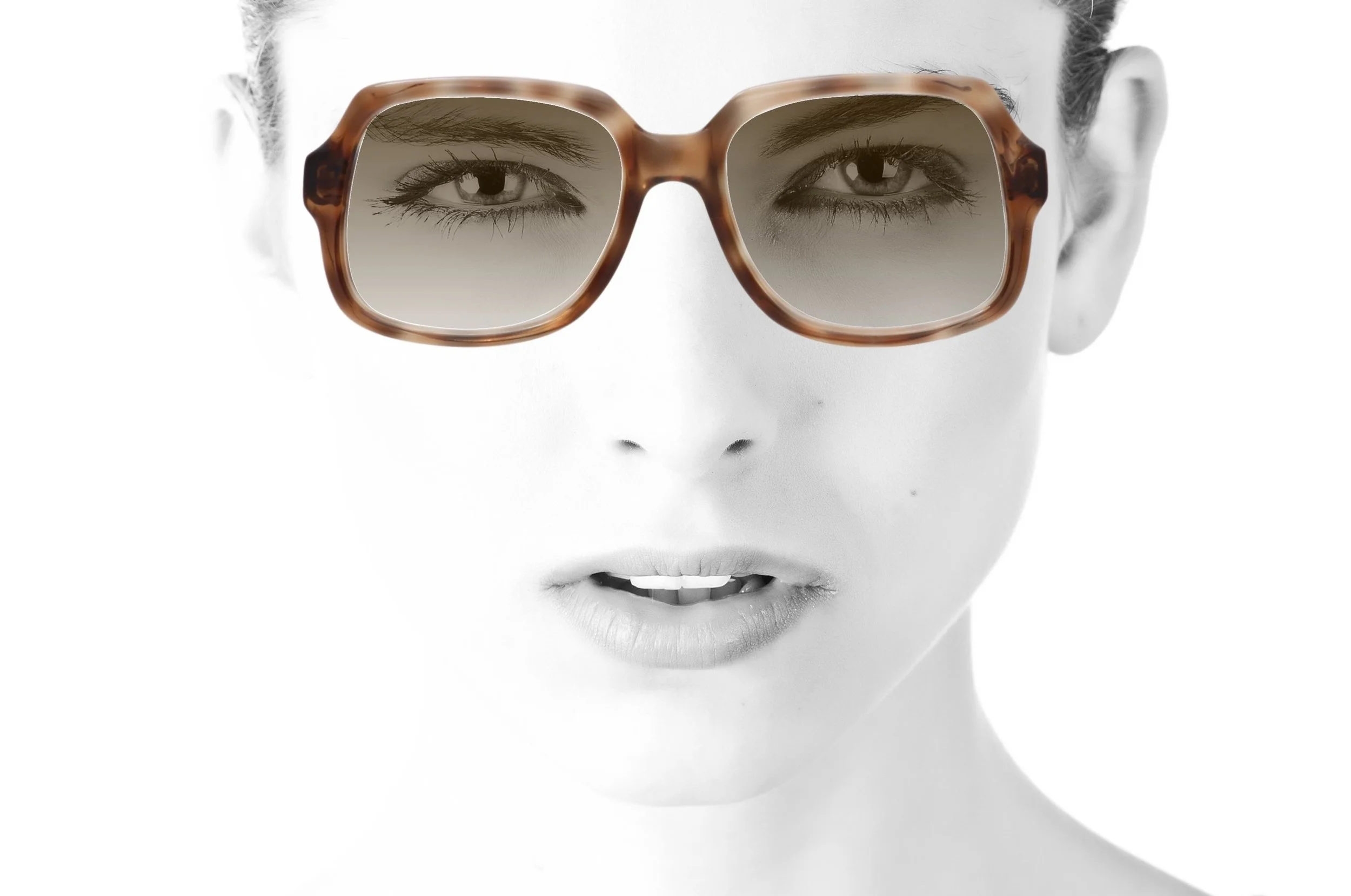 peep eyewear, British made Vortex square 70s glasses