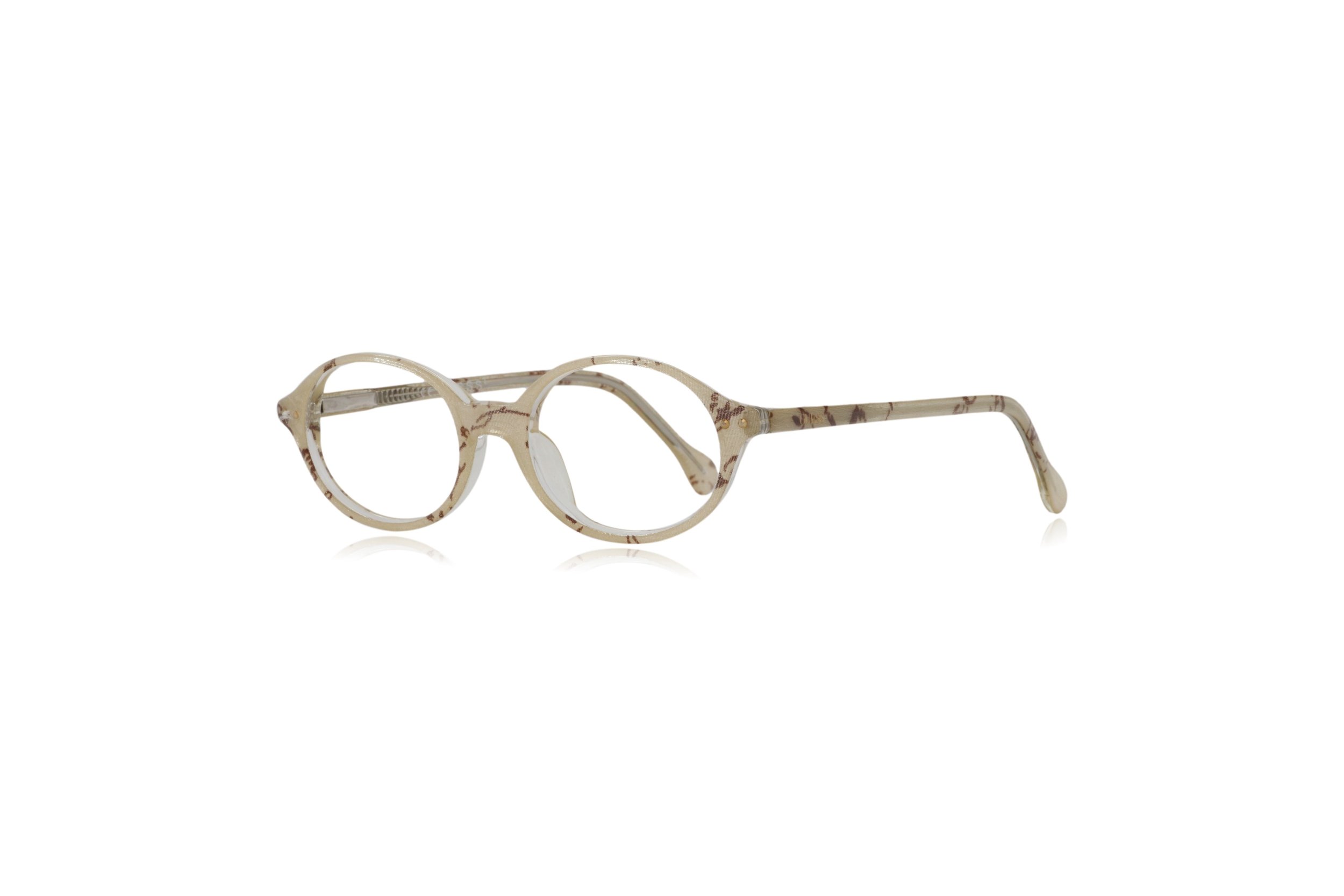 peep eyewear, vintage 90s oval cream brown glasses (3).jpeg