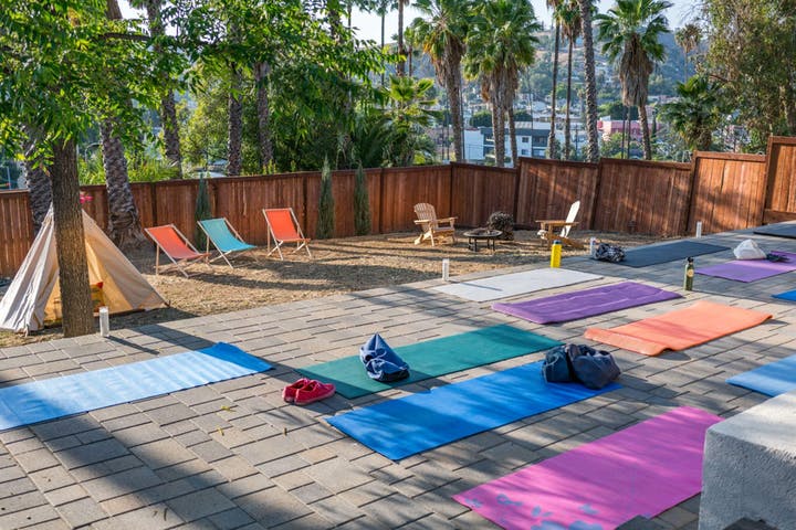 Beautiful views during AM yoga, which I missed. I’m there doing the downward dog next time! Promise!