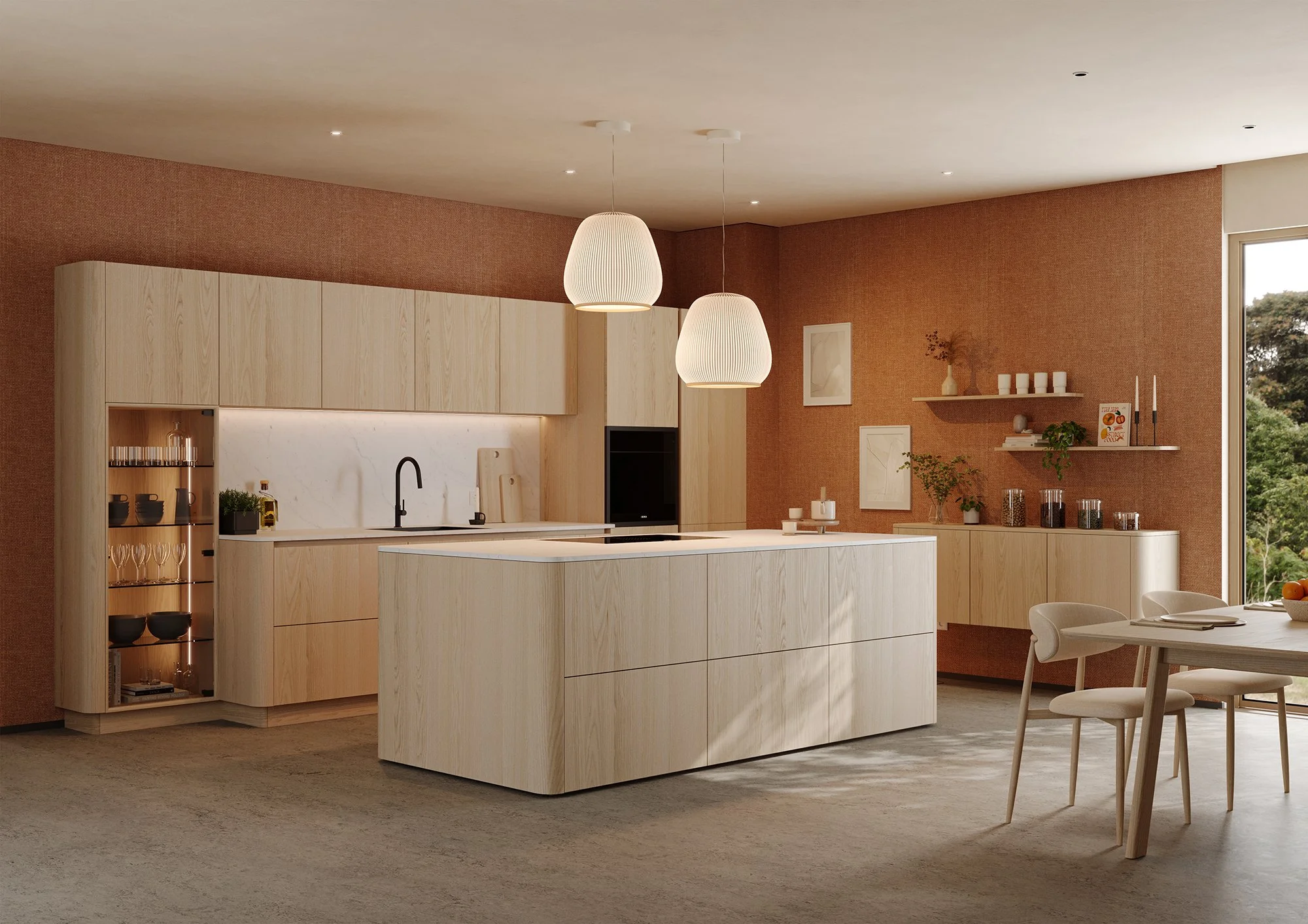 Weiche Linien, Helle Harmonie.