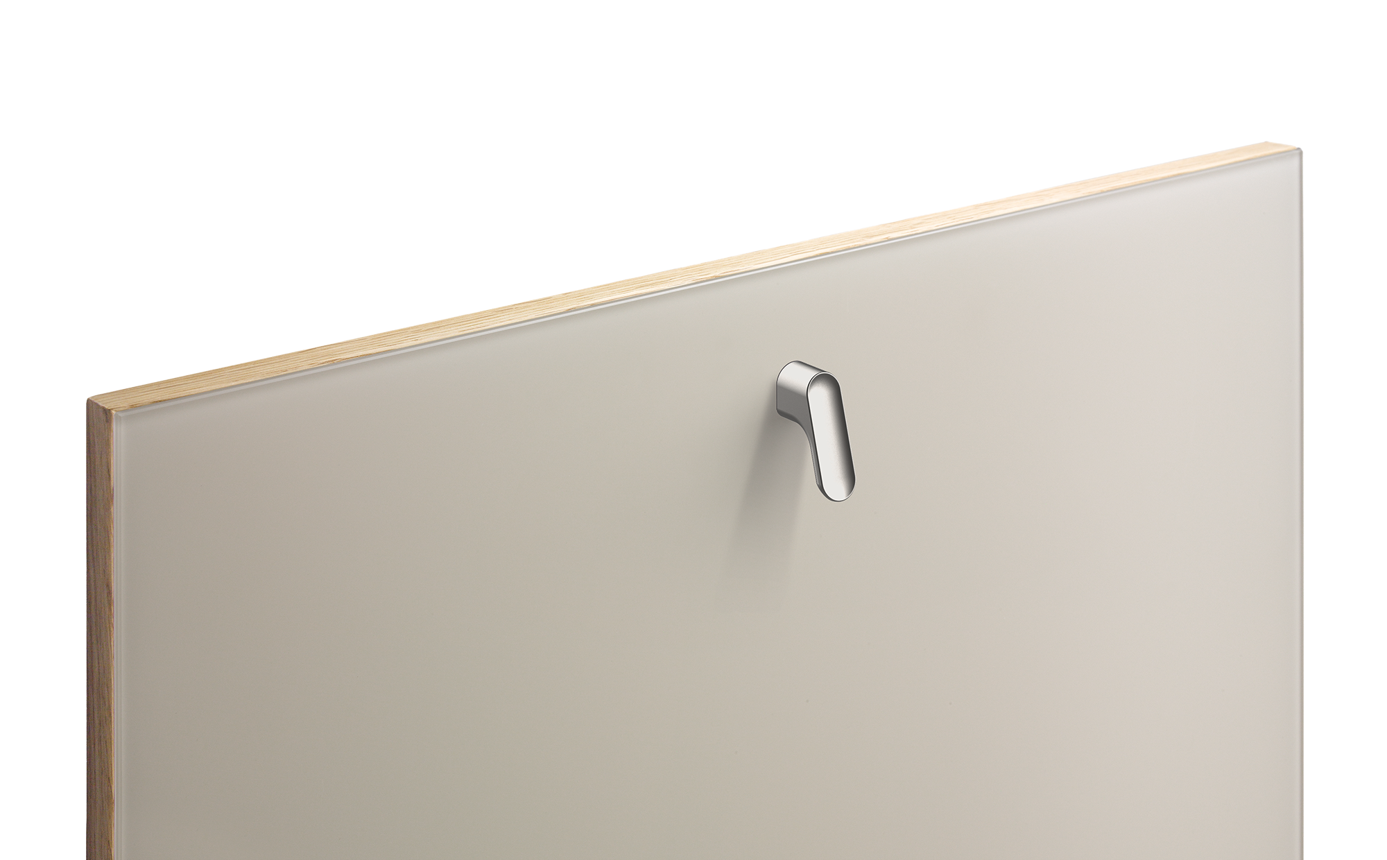 Knopf soft, silber matt