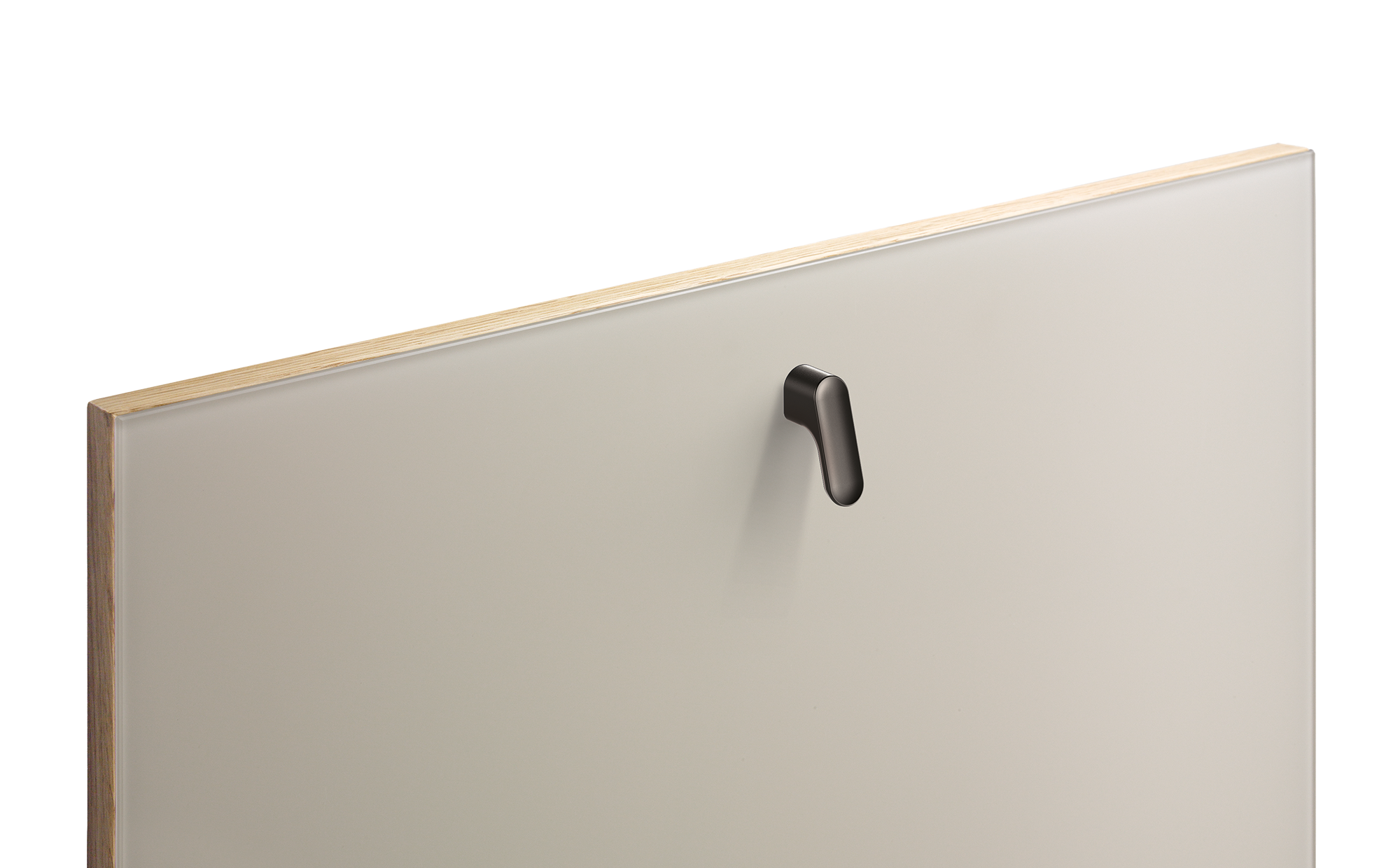 Knopf soft, schwarz matt