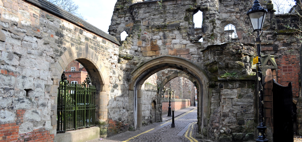 Turret Gateway in the Newarke area