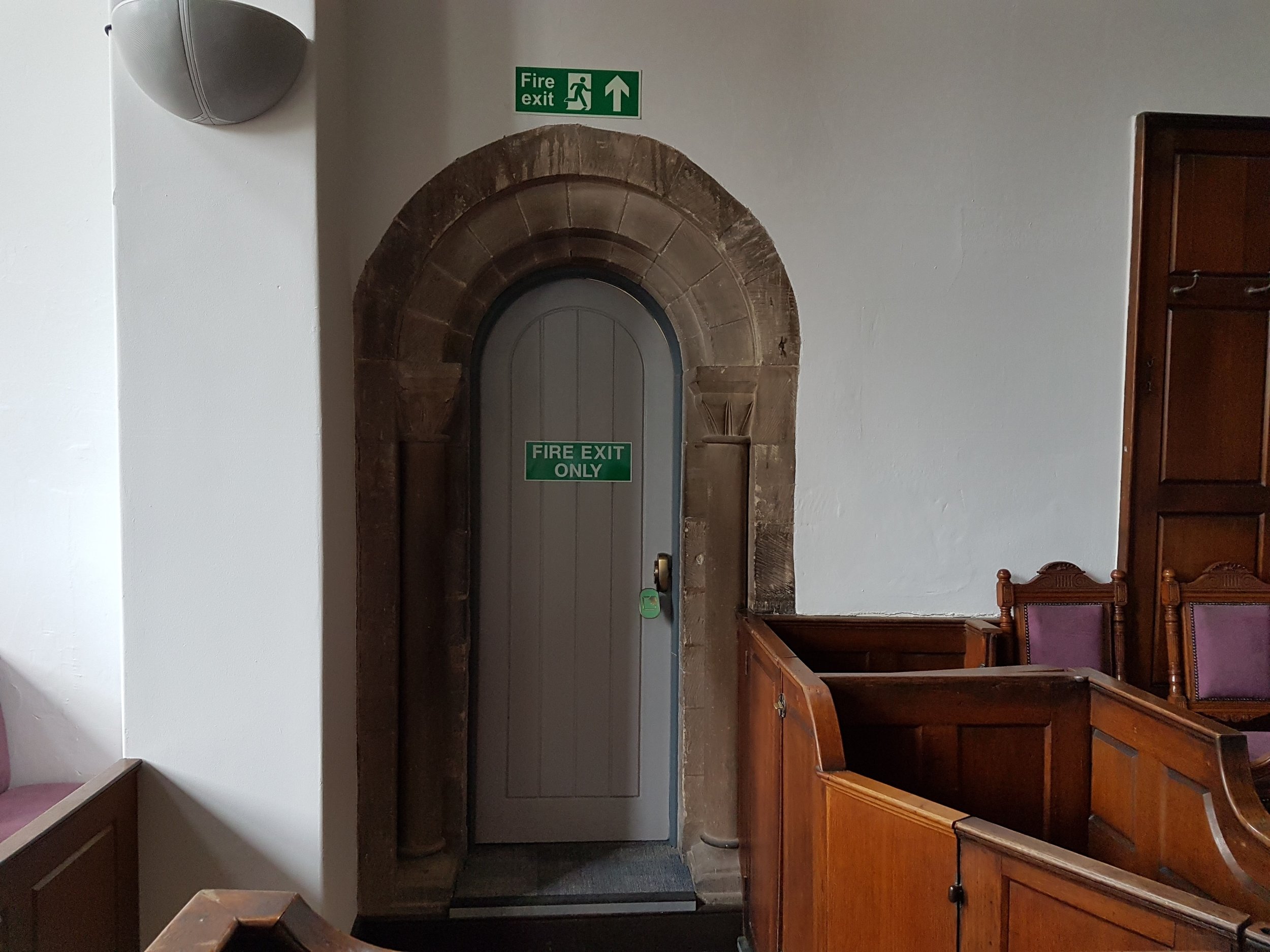 Door with Norman decoration
