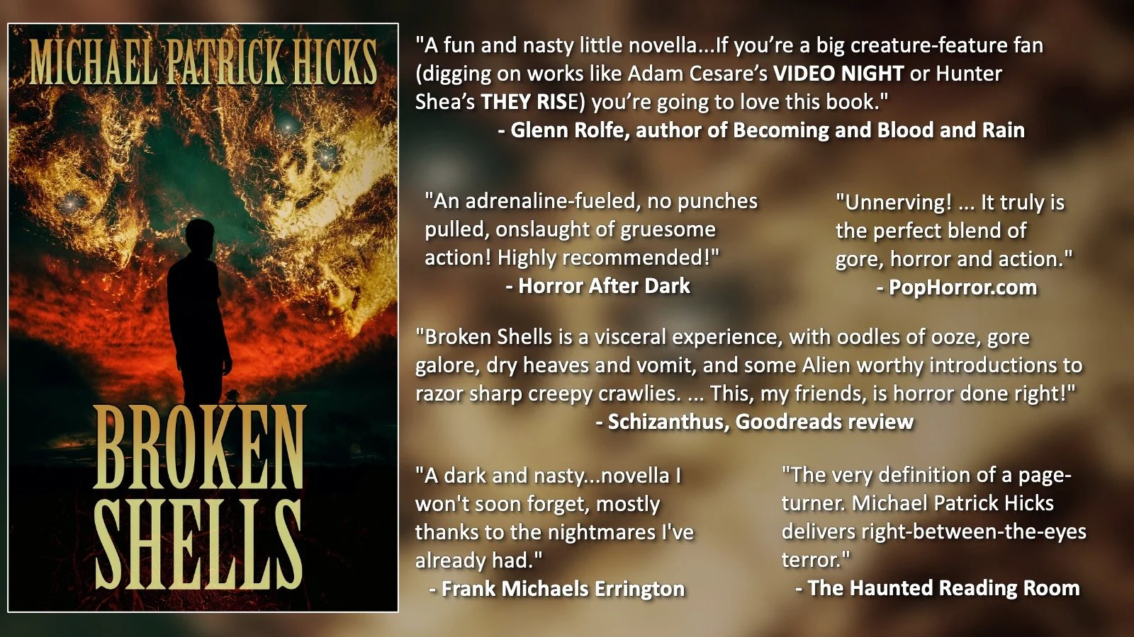 Broken Shells blurb card